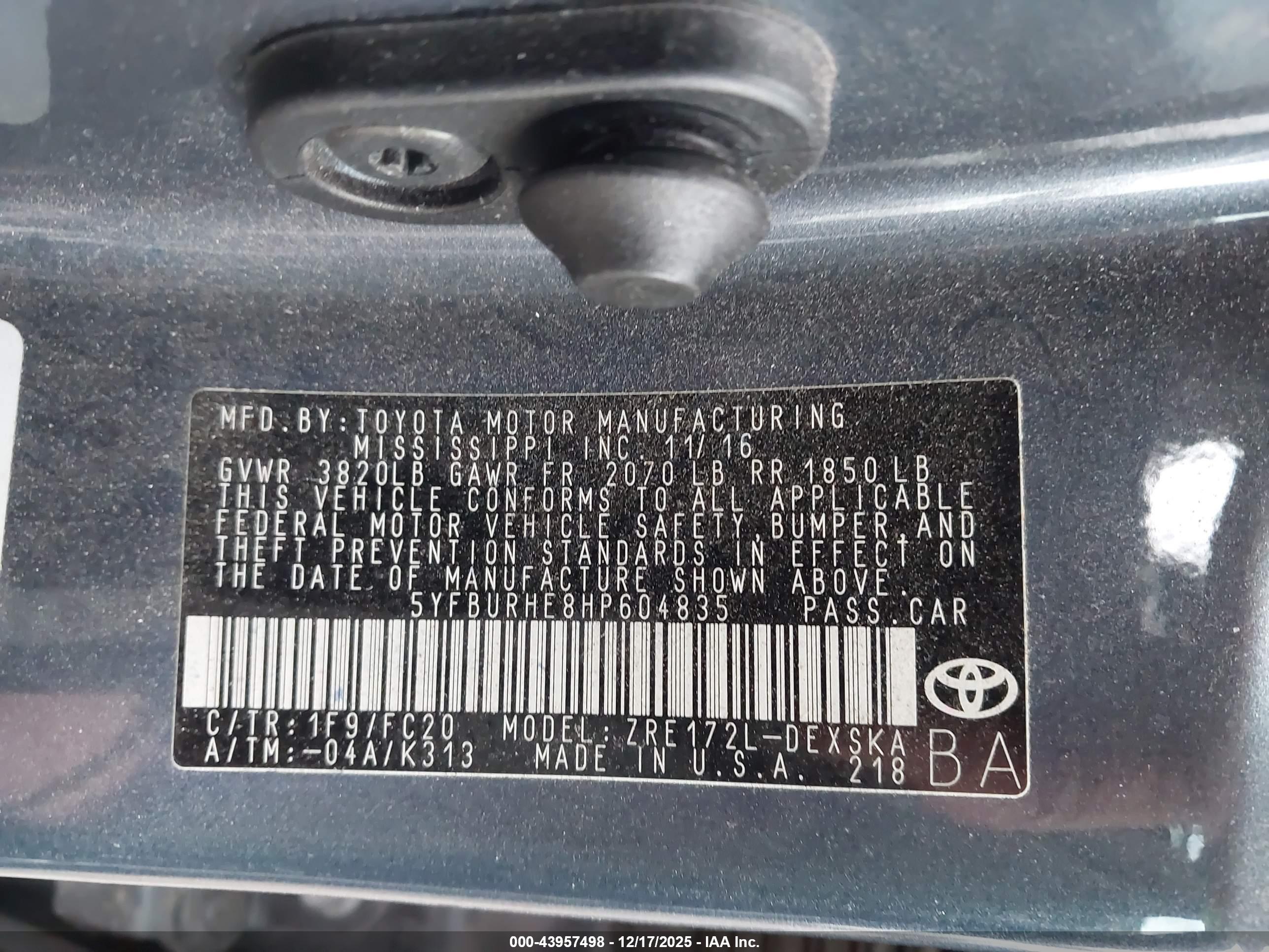 TOYOTA COROLLA image 9