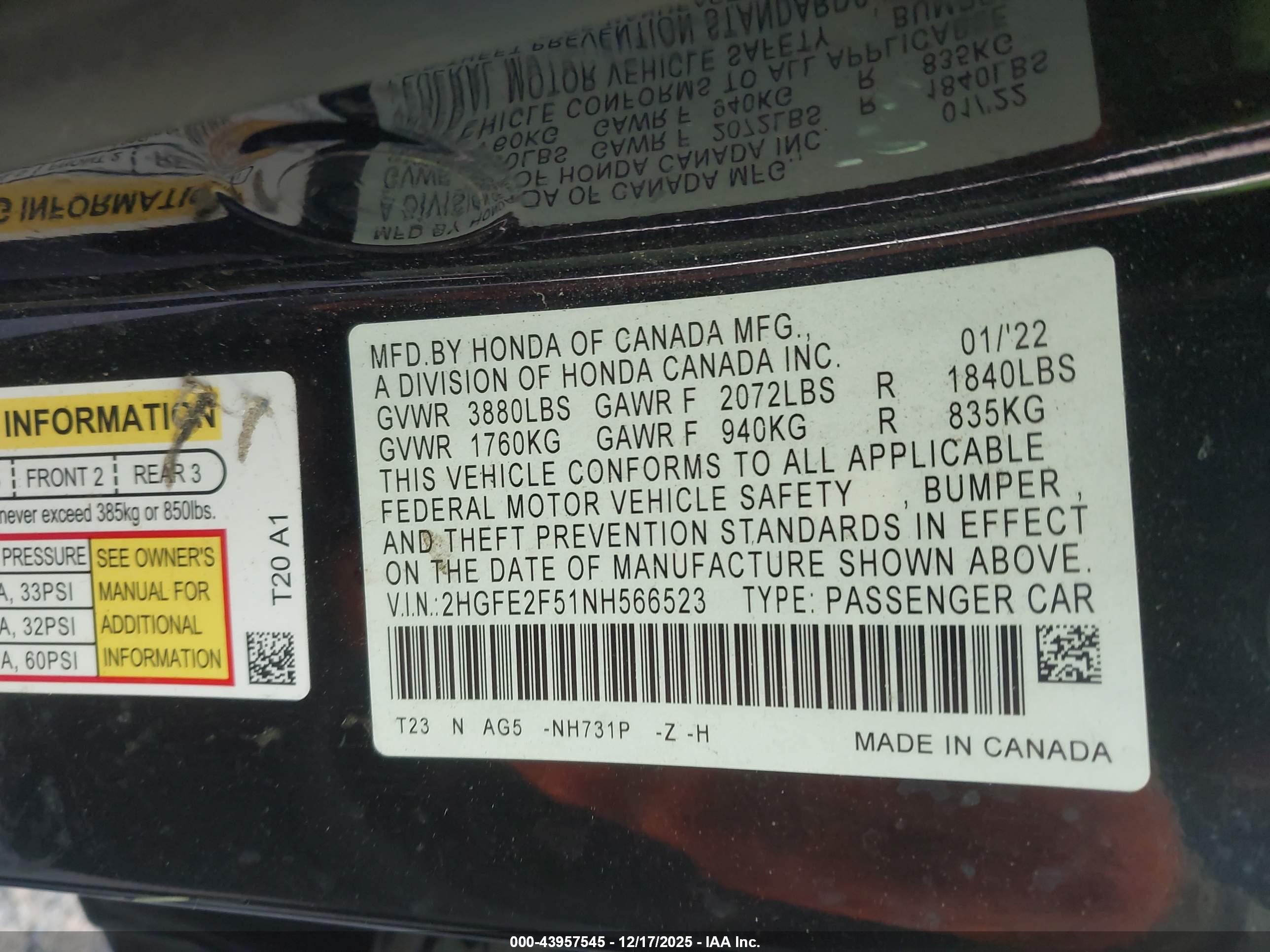 HONDA CIVIC image 9