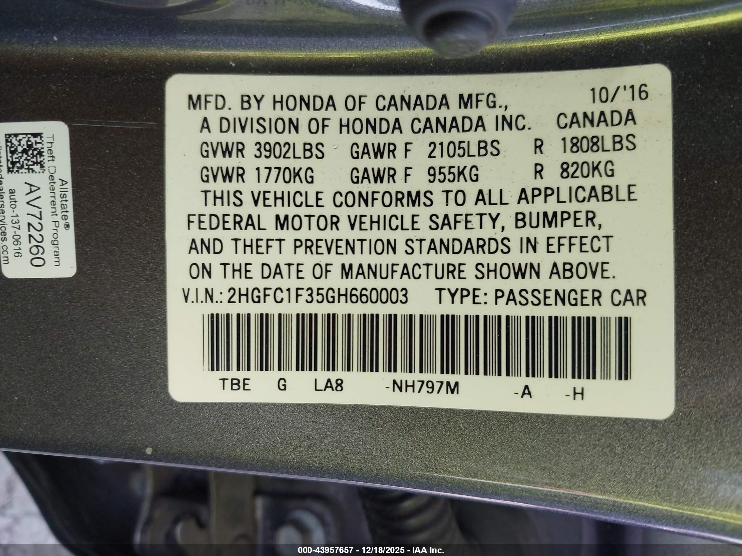 HONDA CIVIC image 9