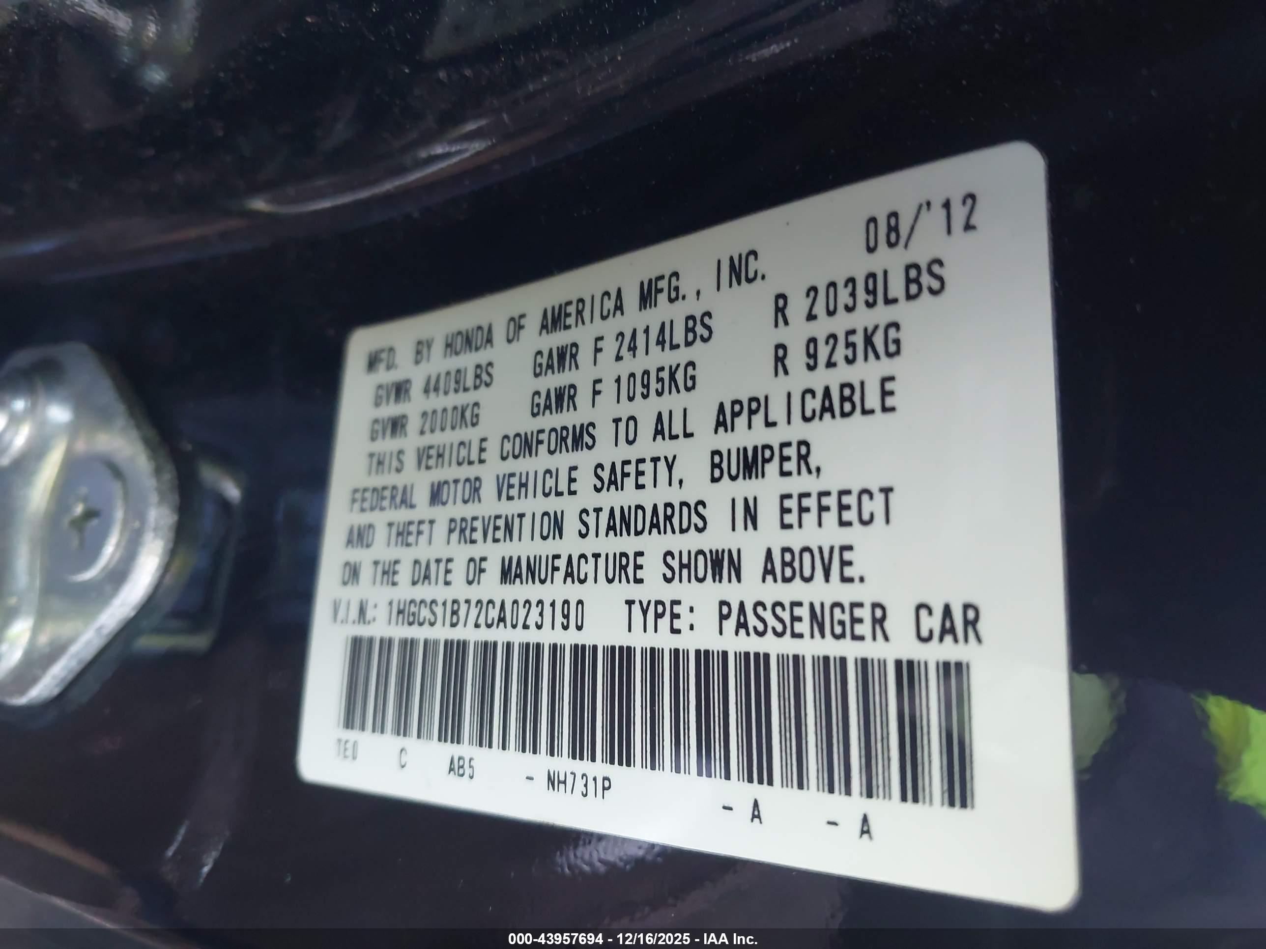 HONDA ACCORD image 9
