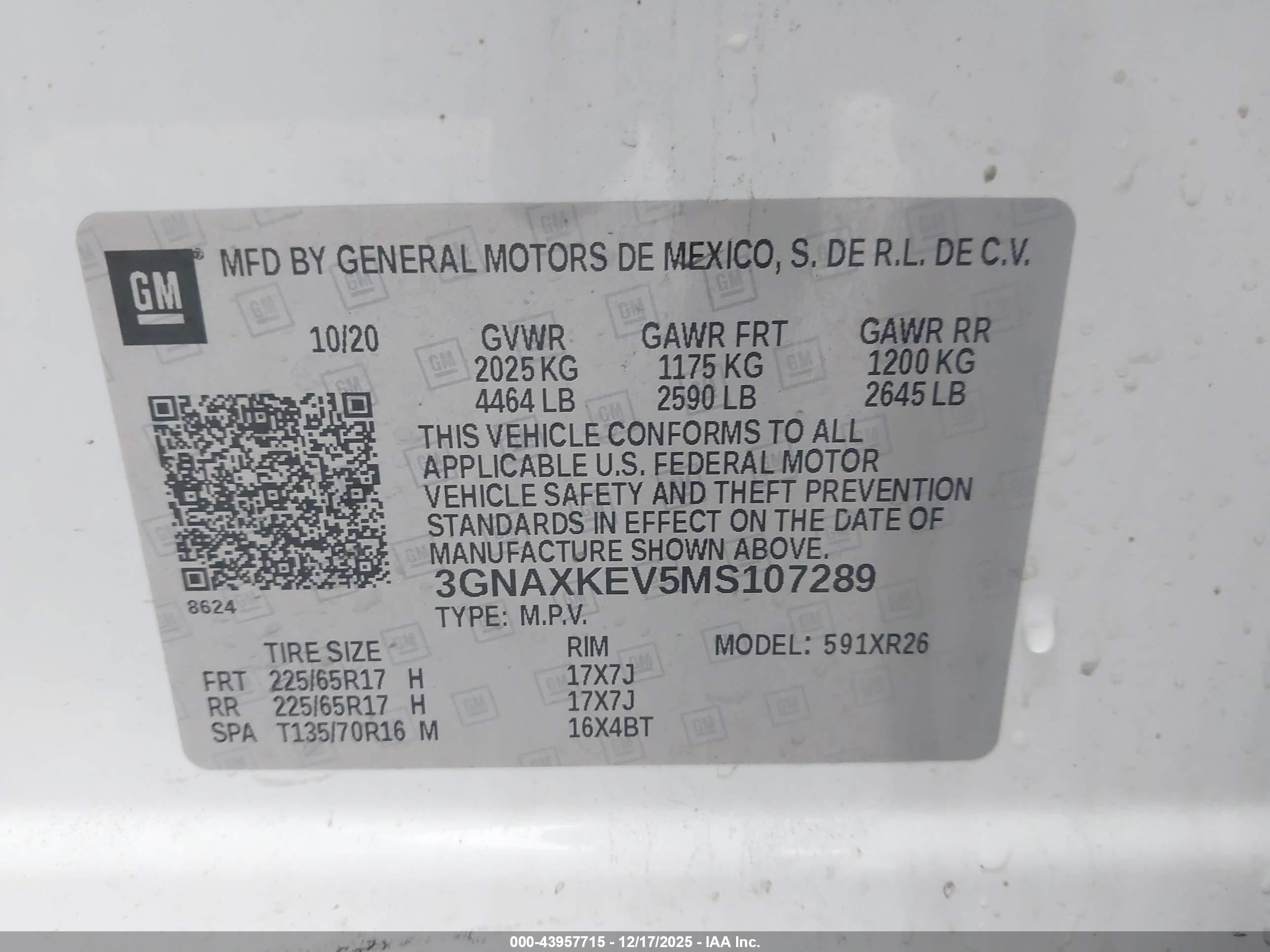 CHEVROLET EQUINOX image 9