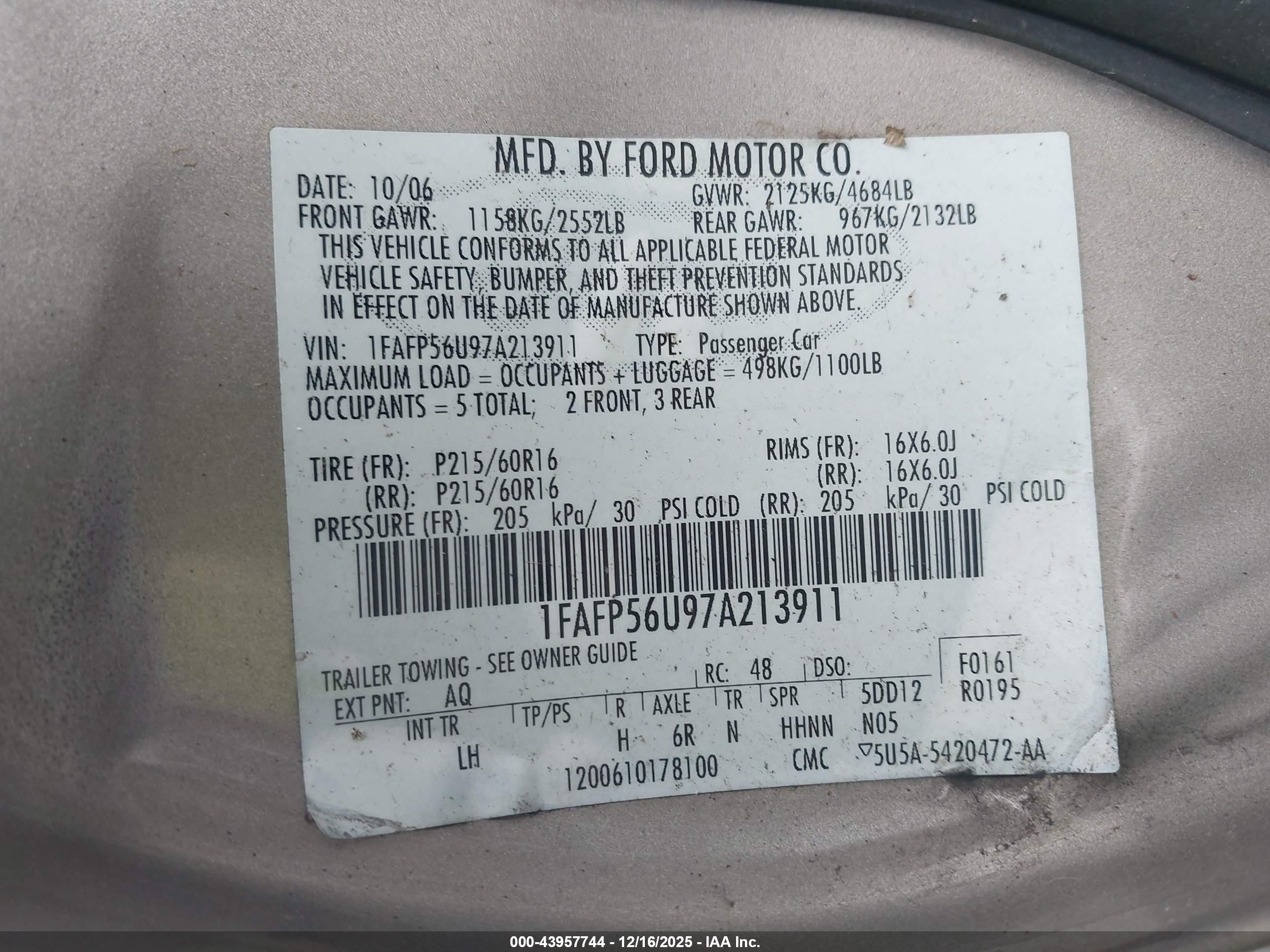 FORD TAURUS image 9