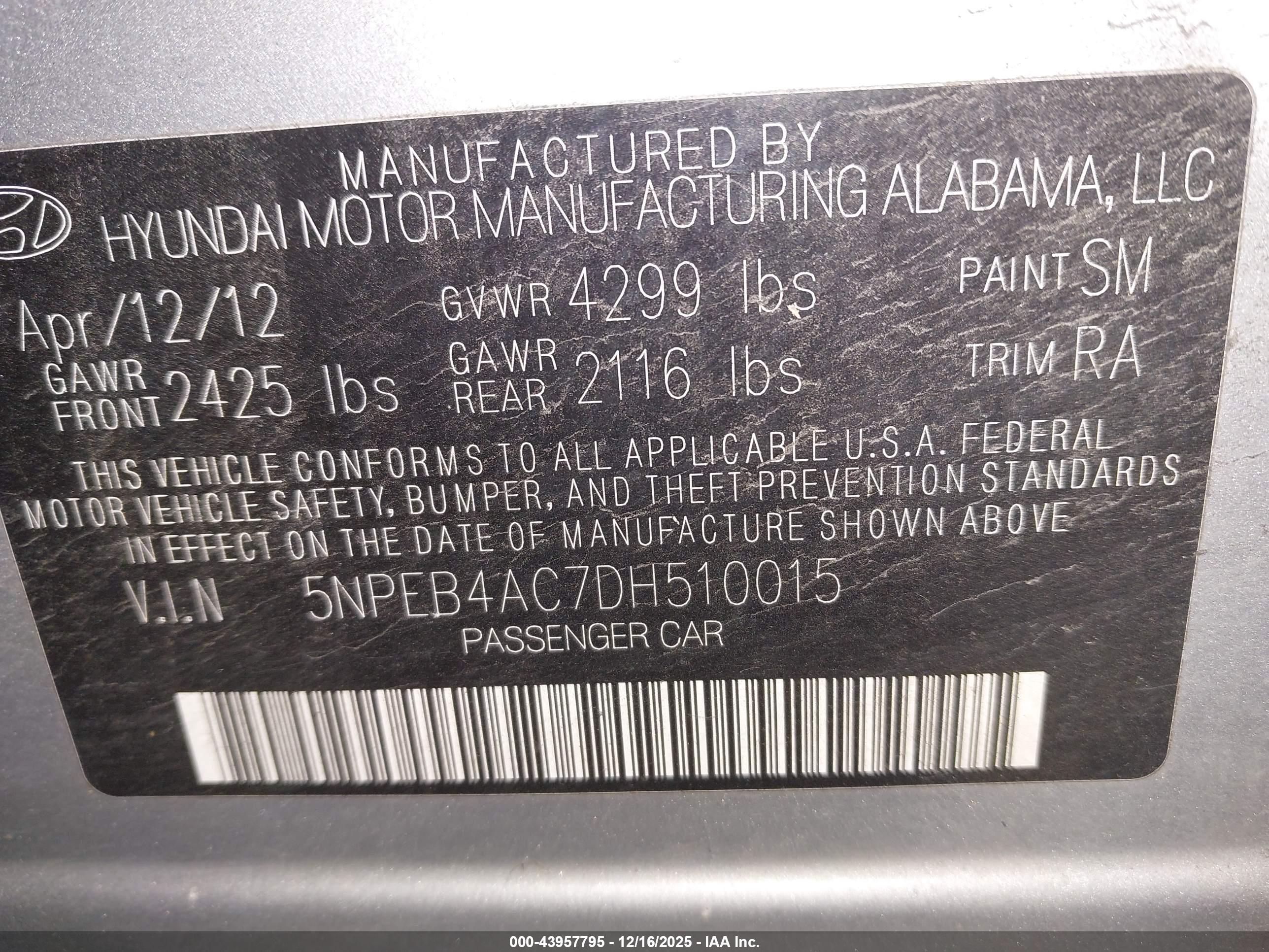 HYUNDAI SONATA image 9