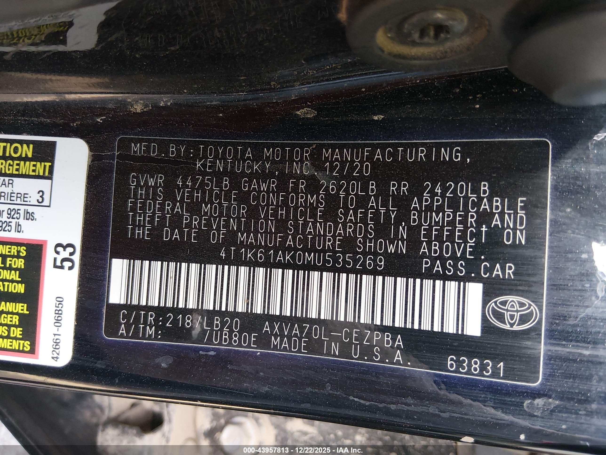 TOYOTA CAMRY image 9