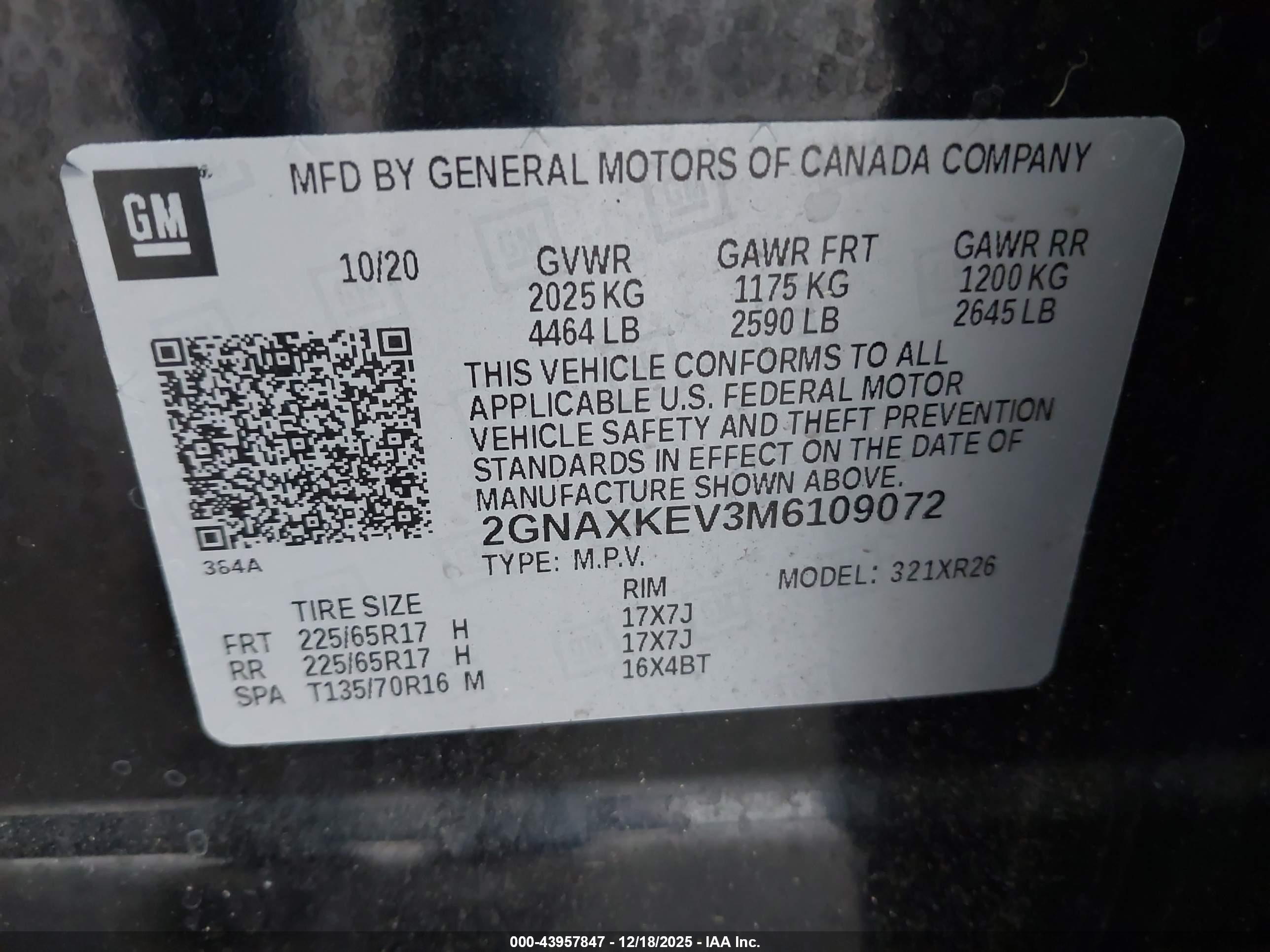 CHEVROLET EQUINOX image 9