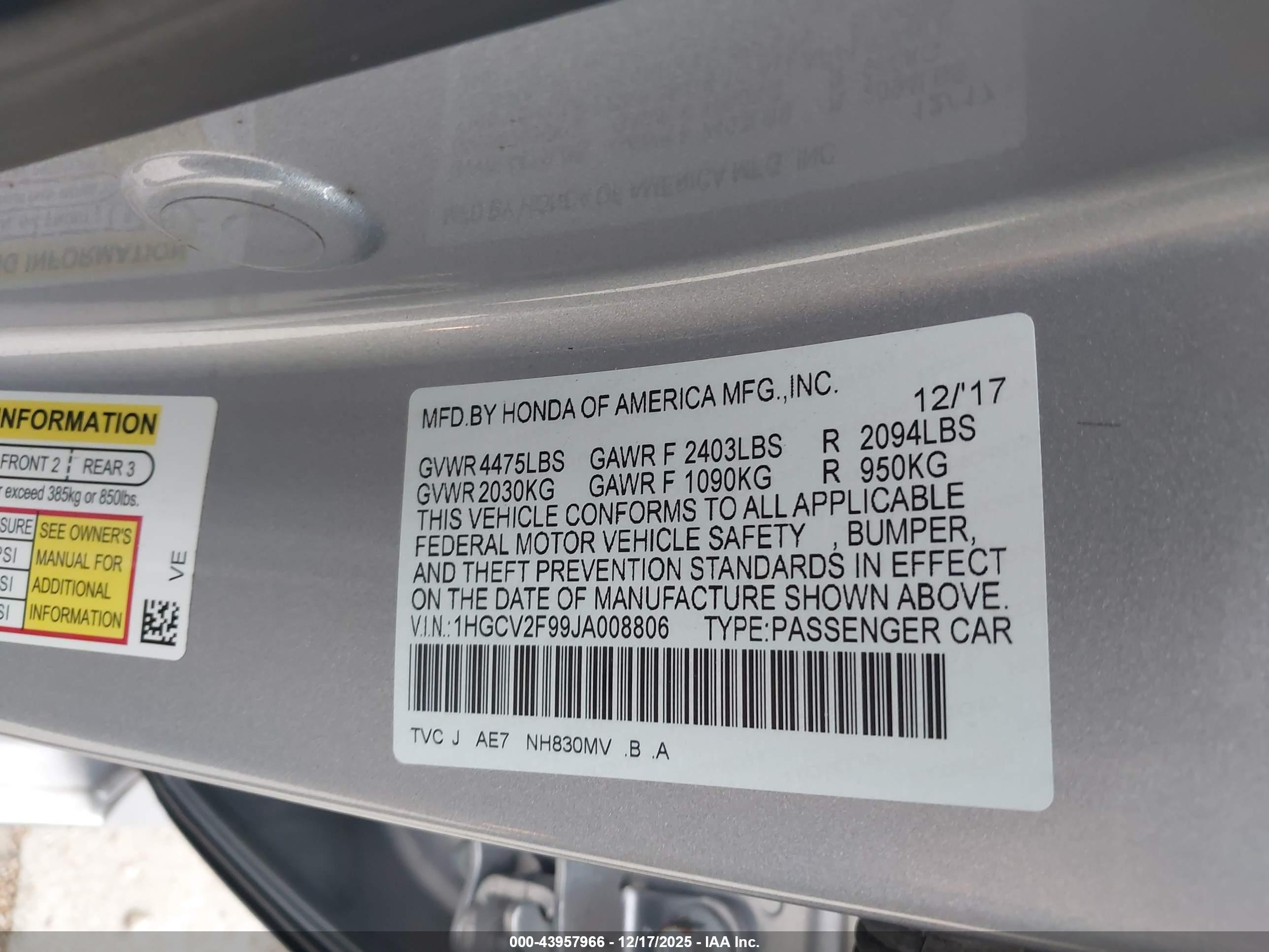 HONDA ACCORD image 9