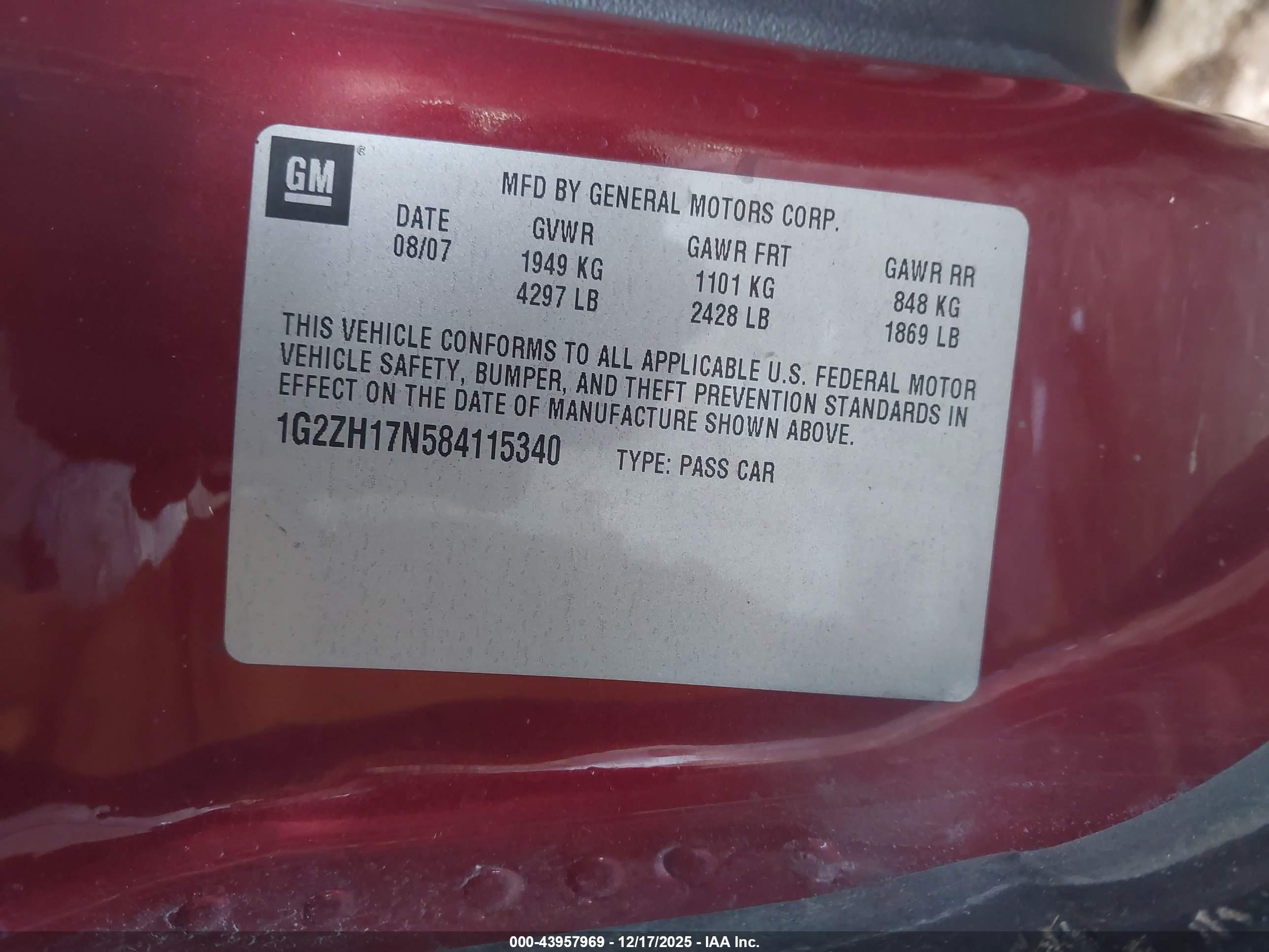 PONTIAC G6 image 9