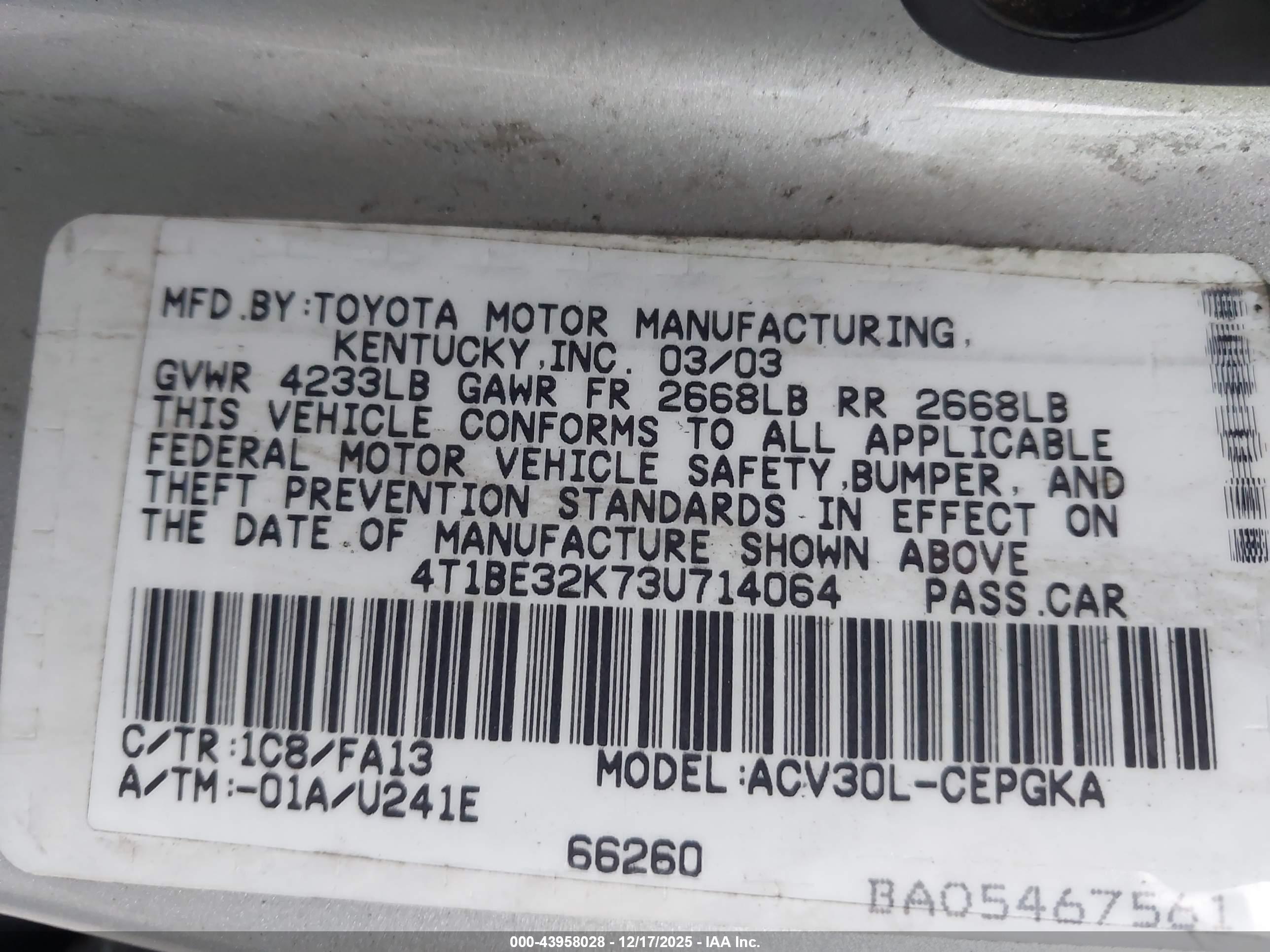 TOYOTA CAMRY image 9