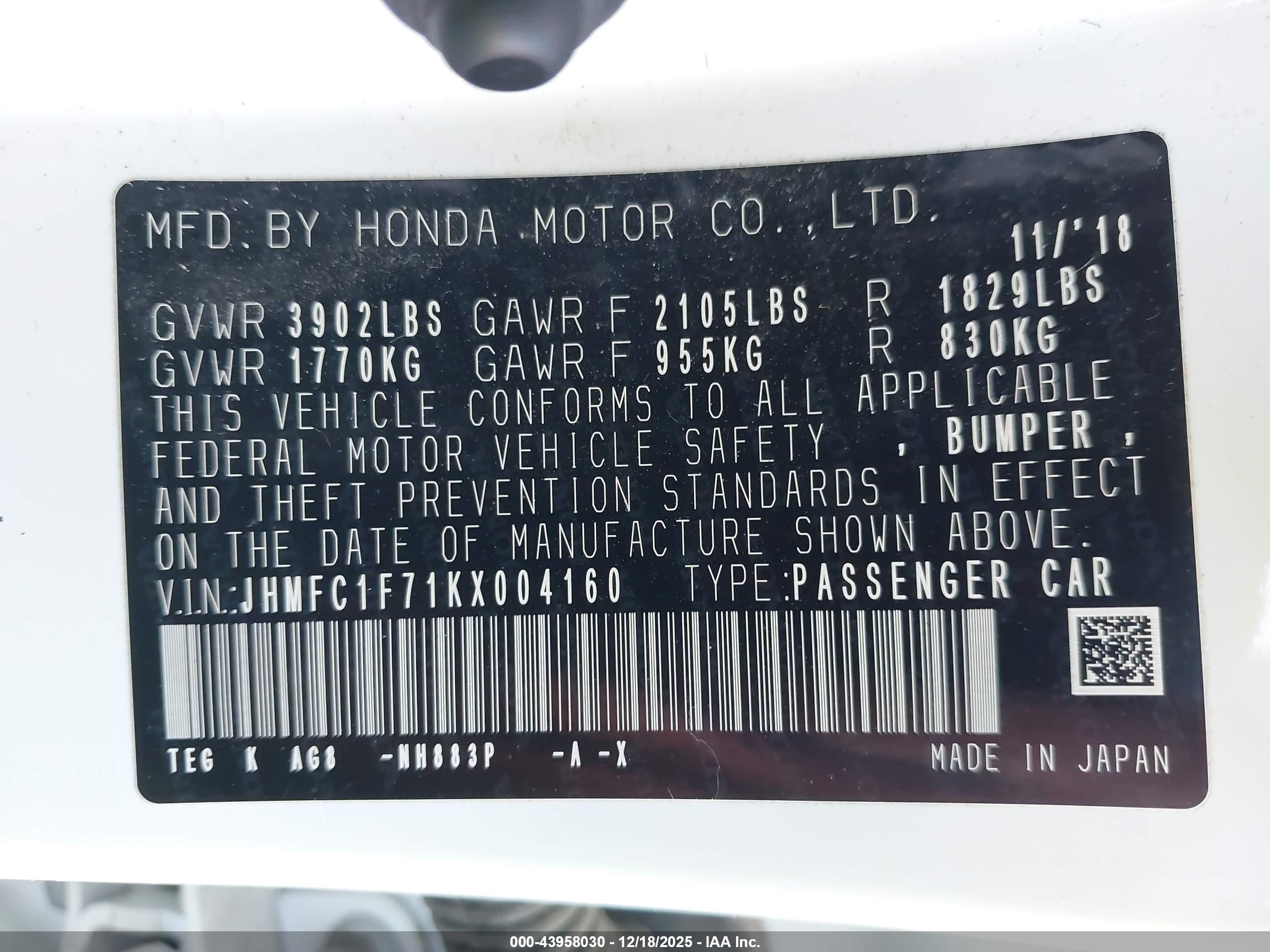 HONDA CIVIC image 9