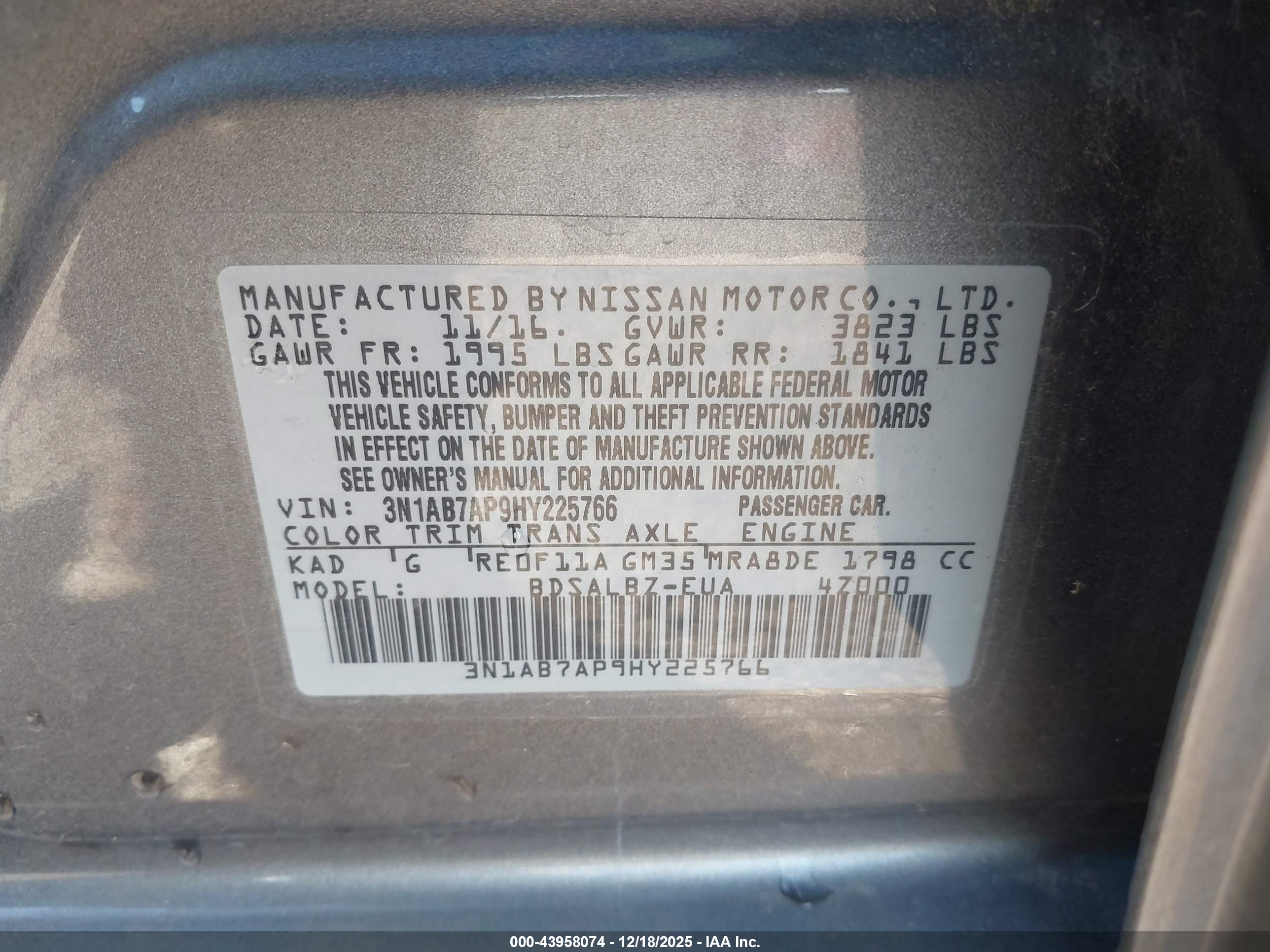 NISSAN SENTRA image 9