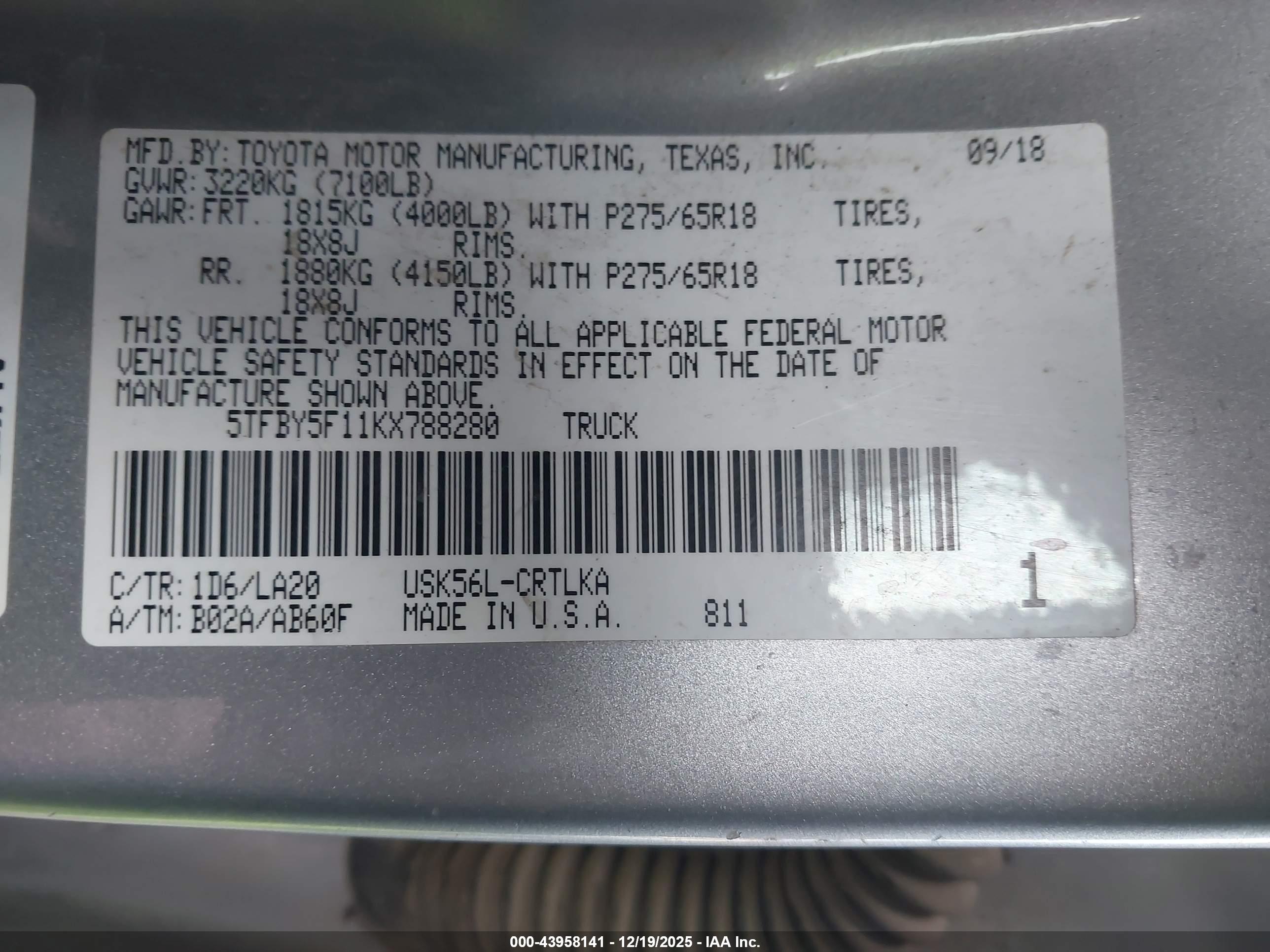 TOYOTA TUNDRA image 9