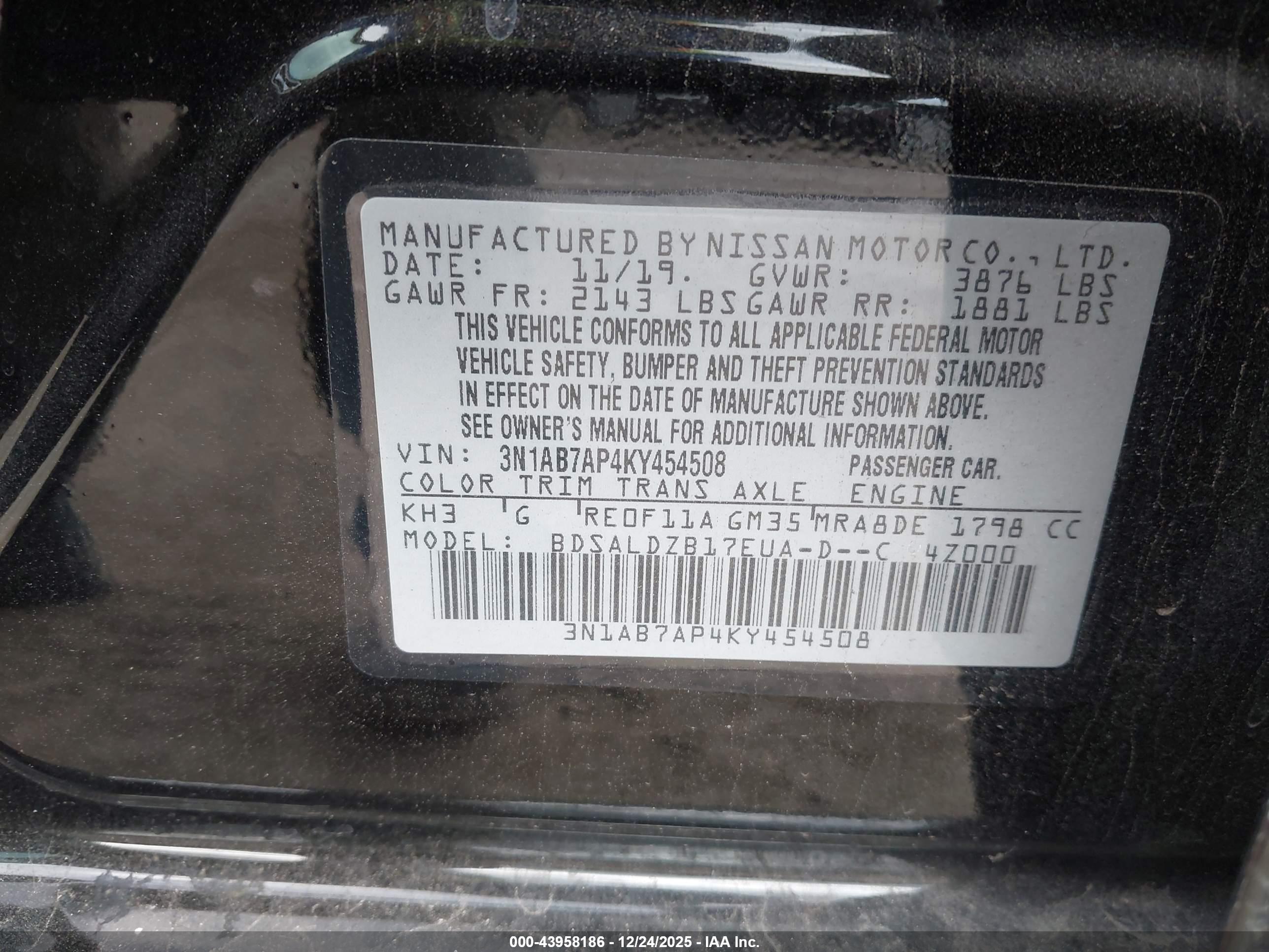 NISSAN SENTRA image 9