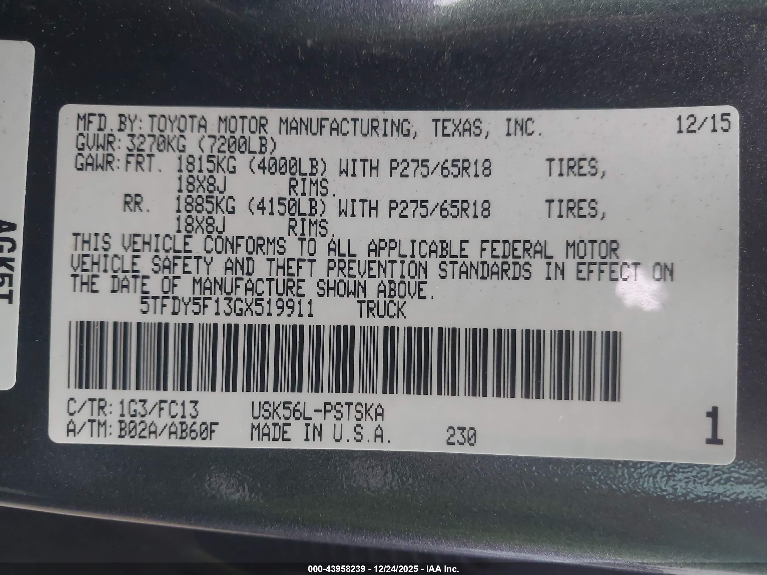 TOYOTA TUNDRA image 9