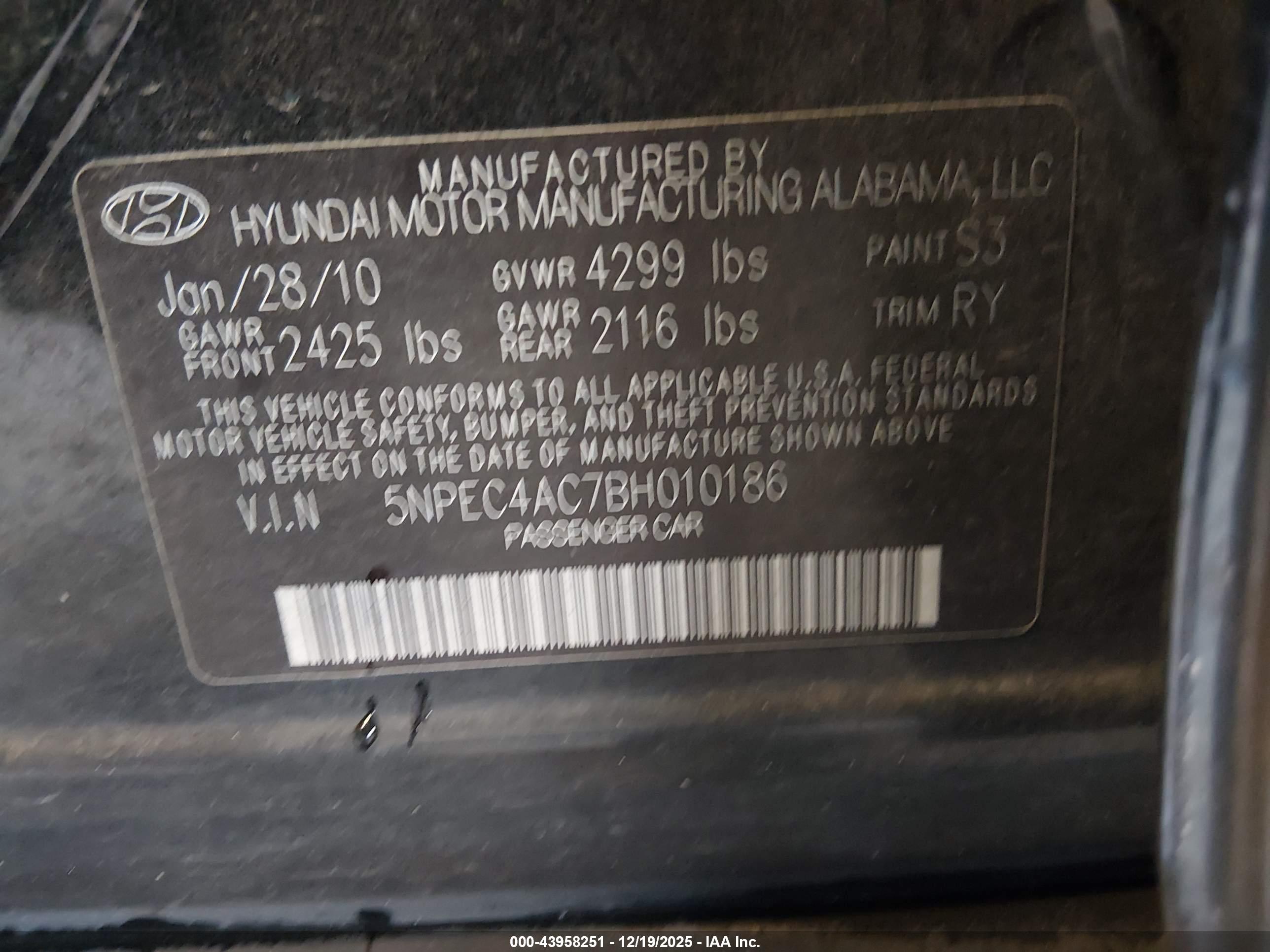 HYUNDAI SONATA image 9