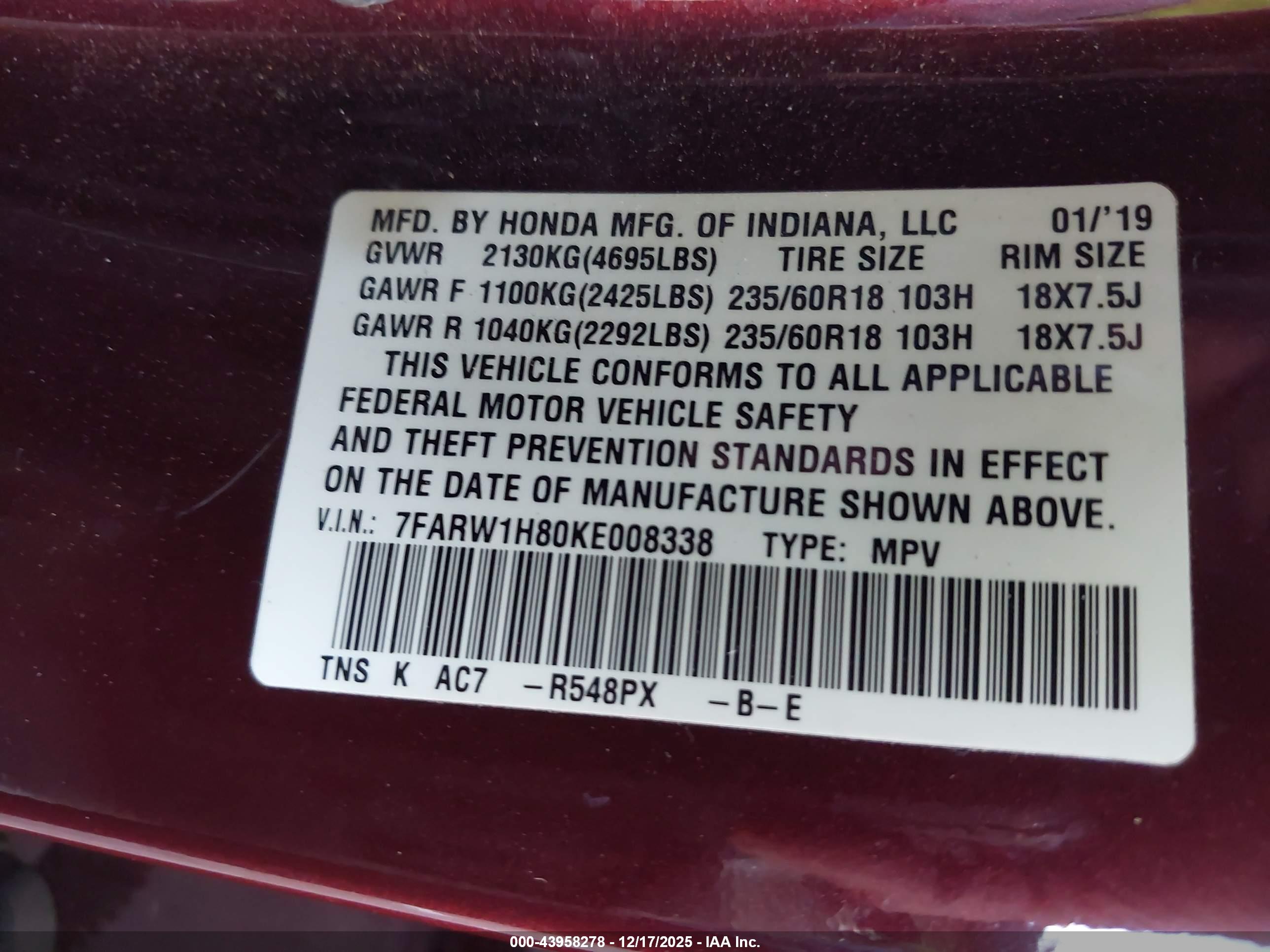 HONDA CR-V image 9