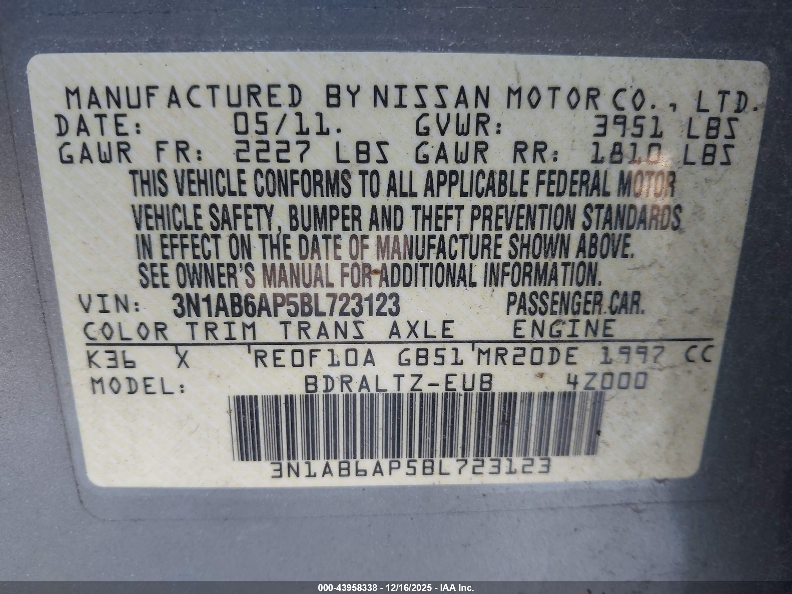 NISSAN SENTRA image 9