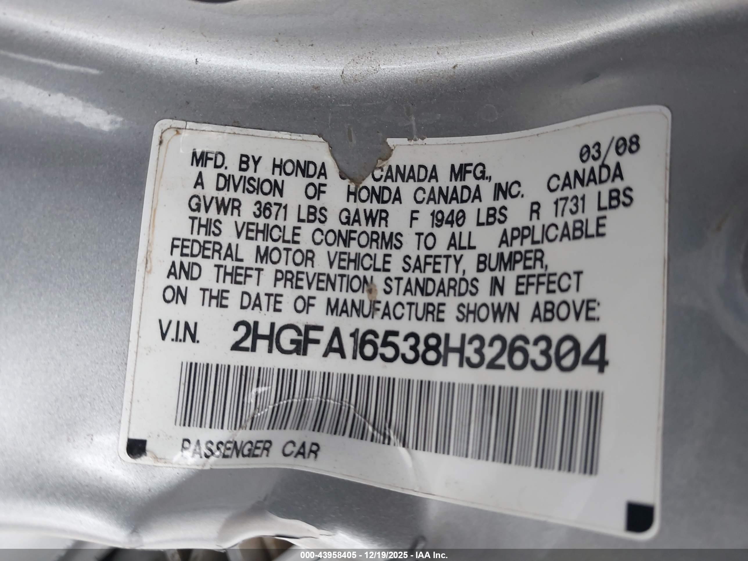 HONDA CIVIC image 9