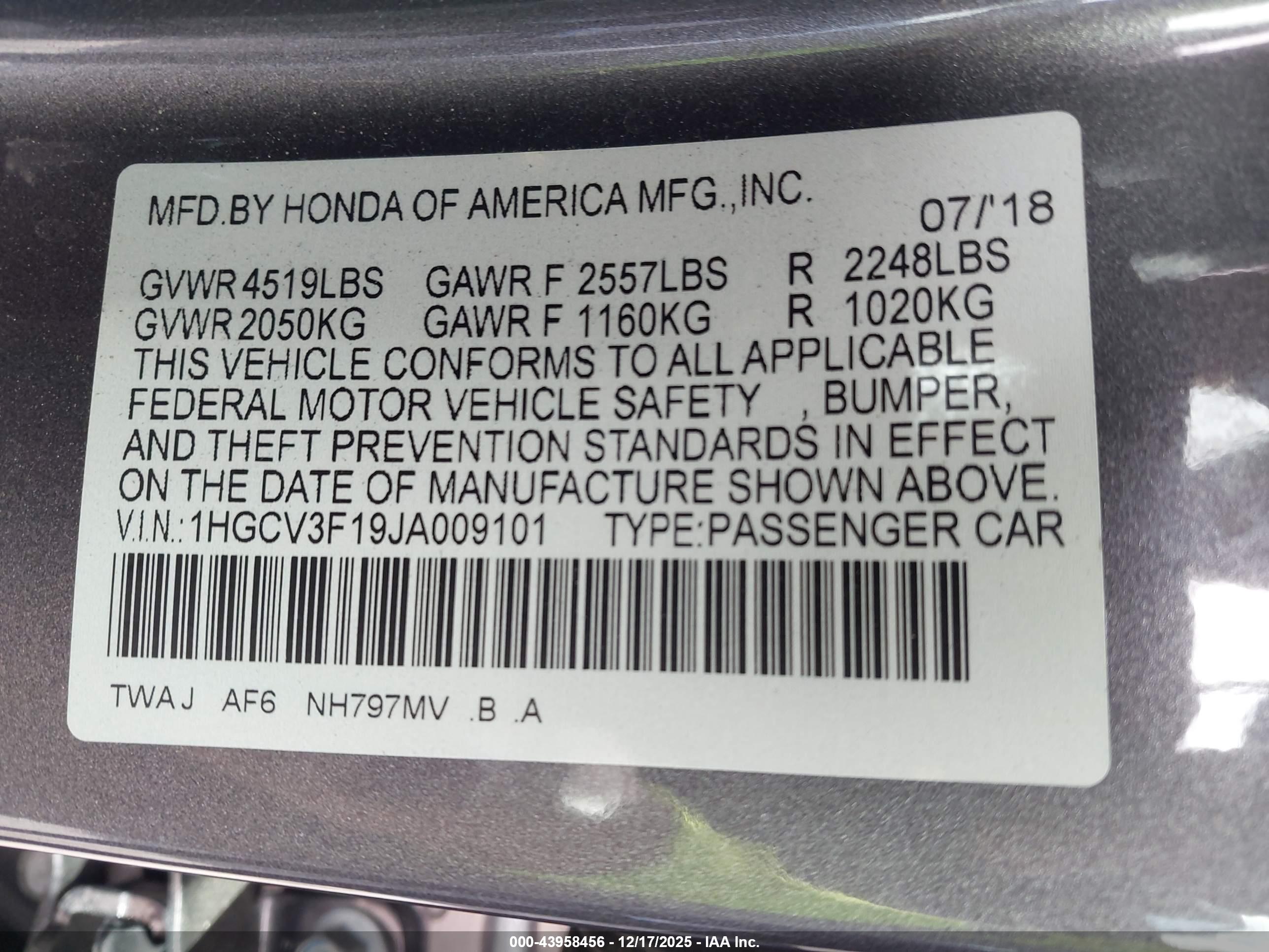 HONDA ACCORD image 9