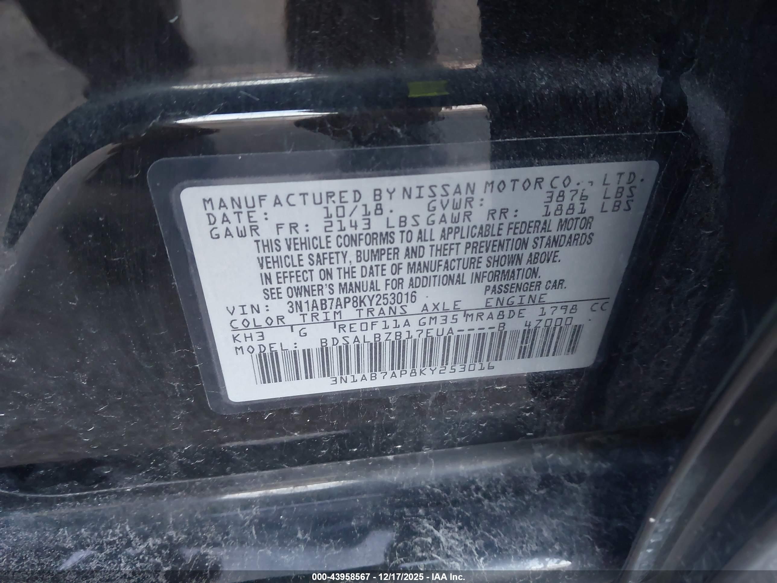 NISSAN SENTRA image 9