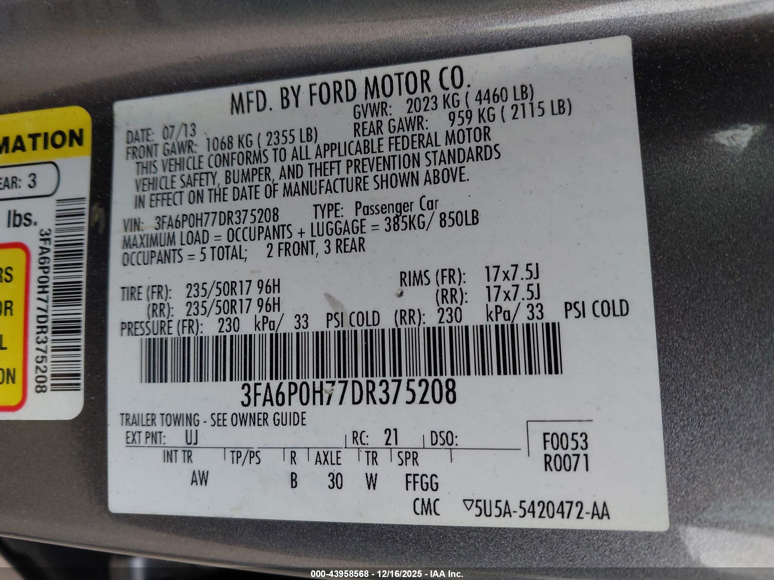 FORD FUSION image 9