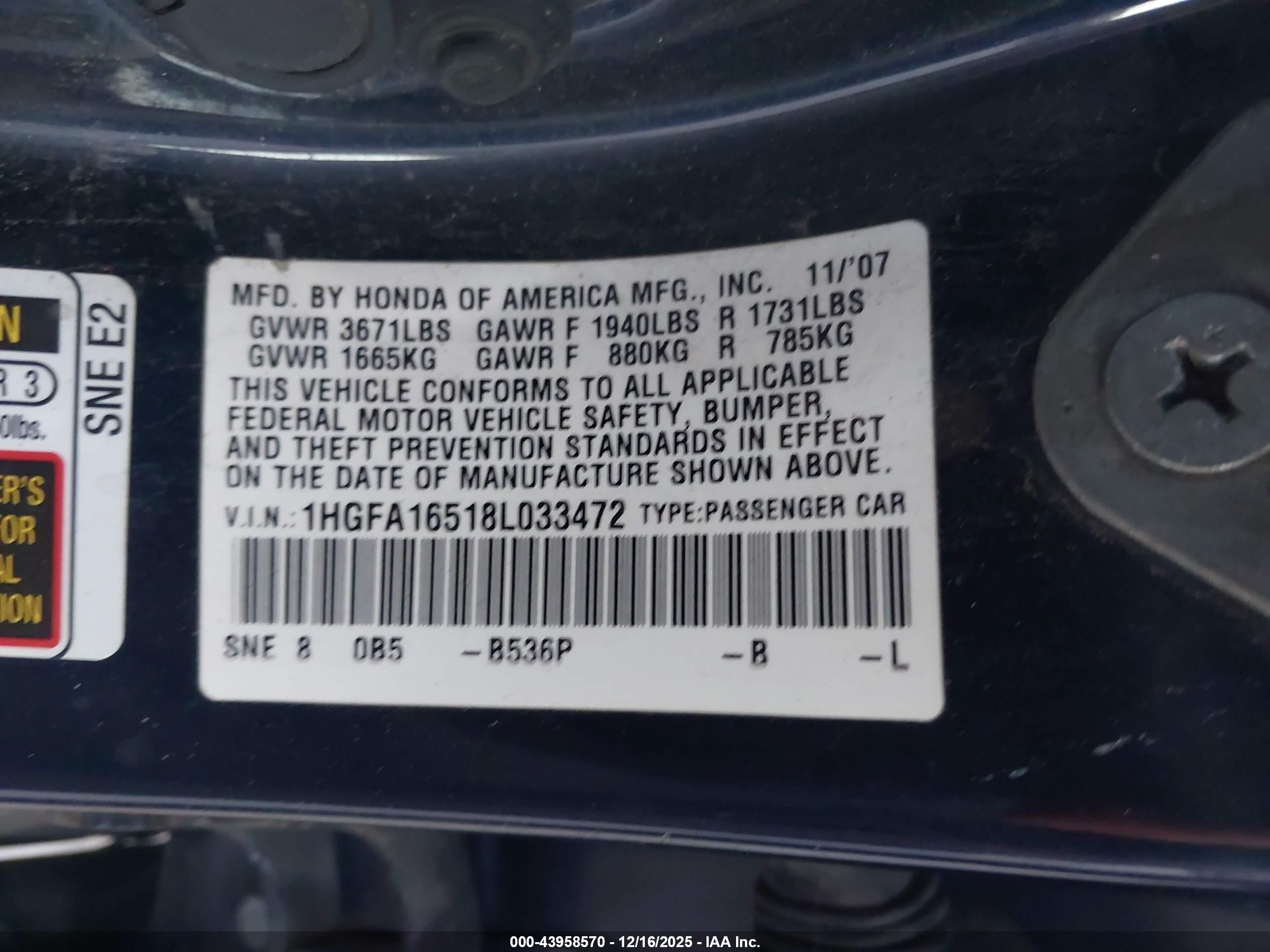 HONDA CIVIC image 9