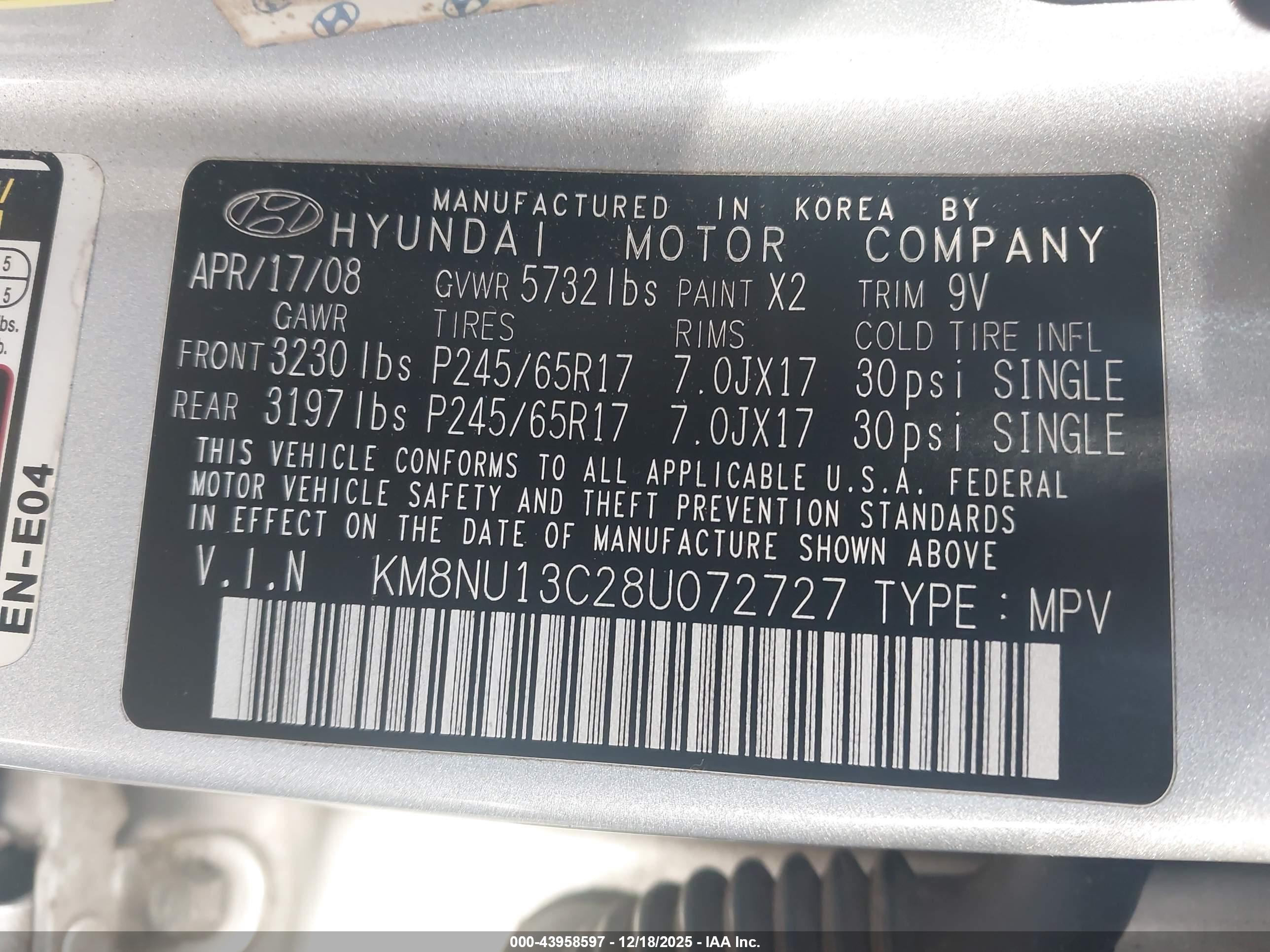 HYUNDAI VERACRUZ image 9