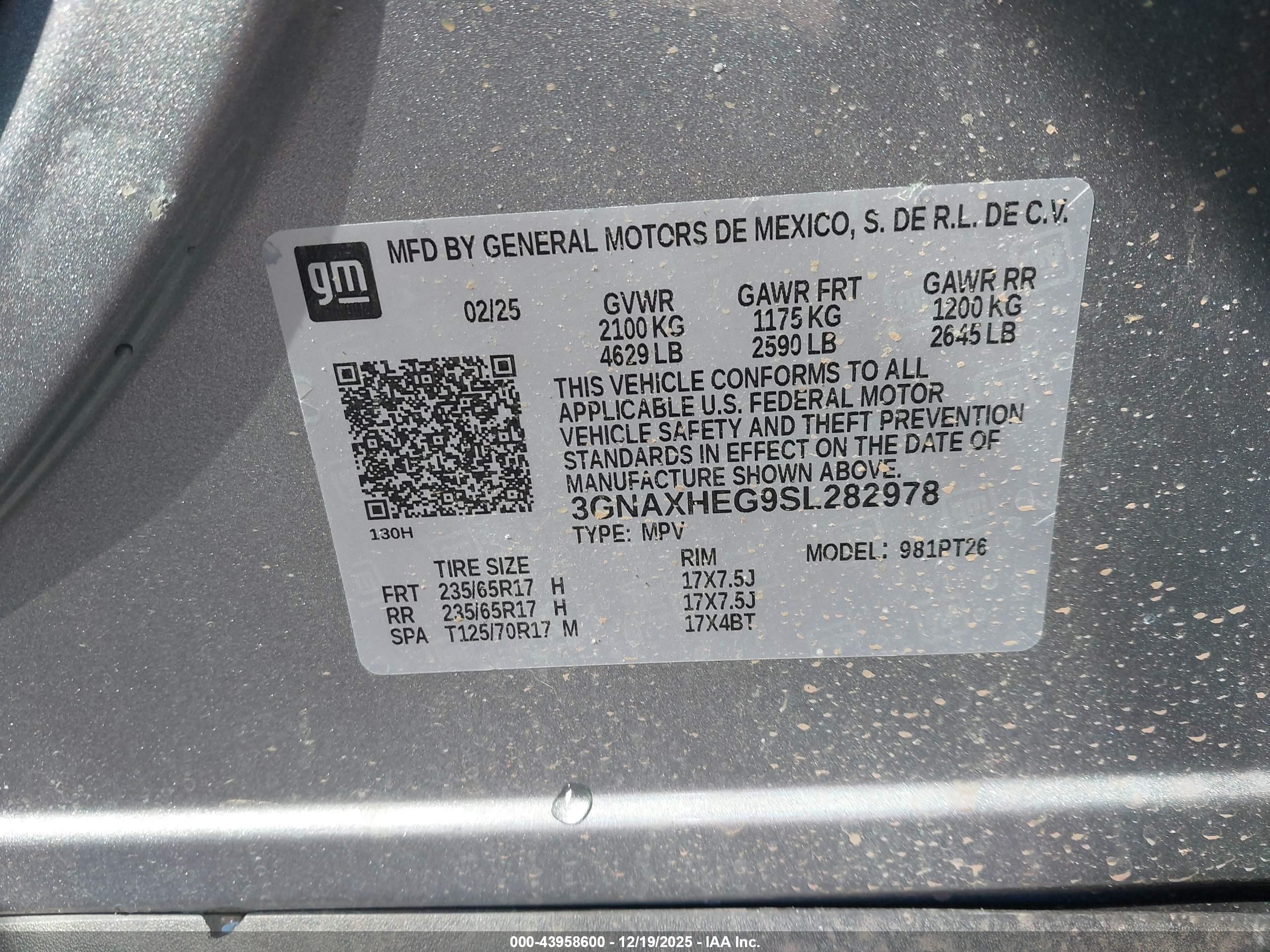 CHEVROLET EQUINOX image 9