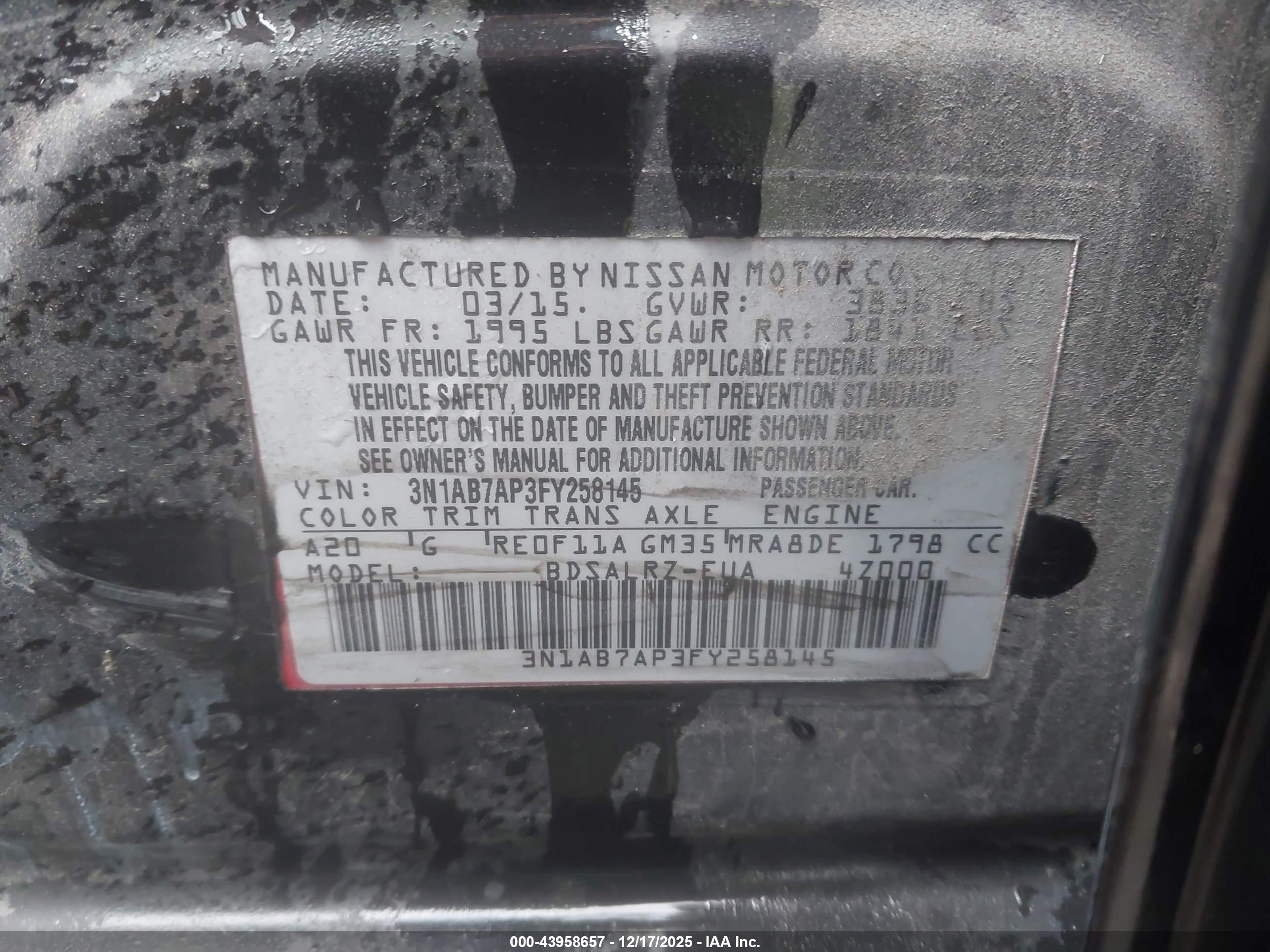 NISSAN SENTRA image 9