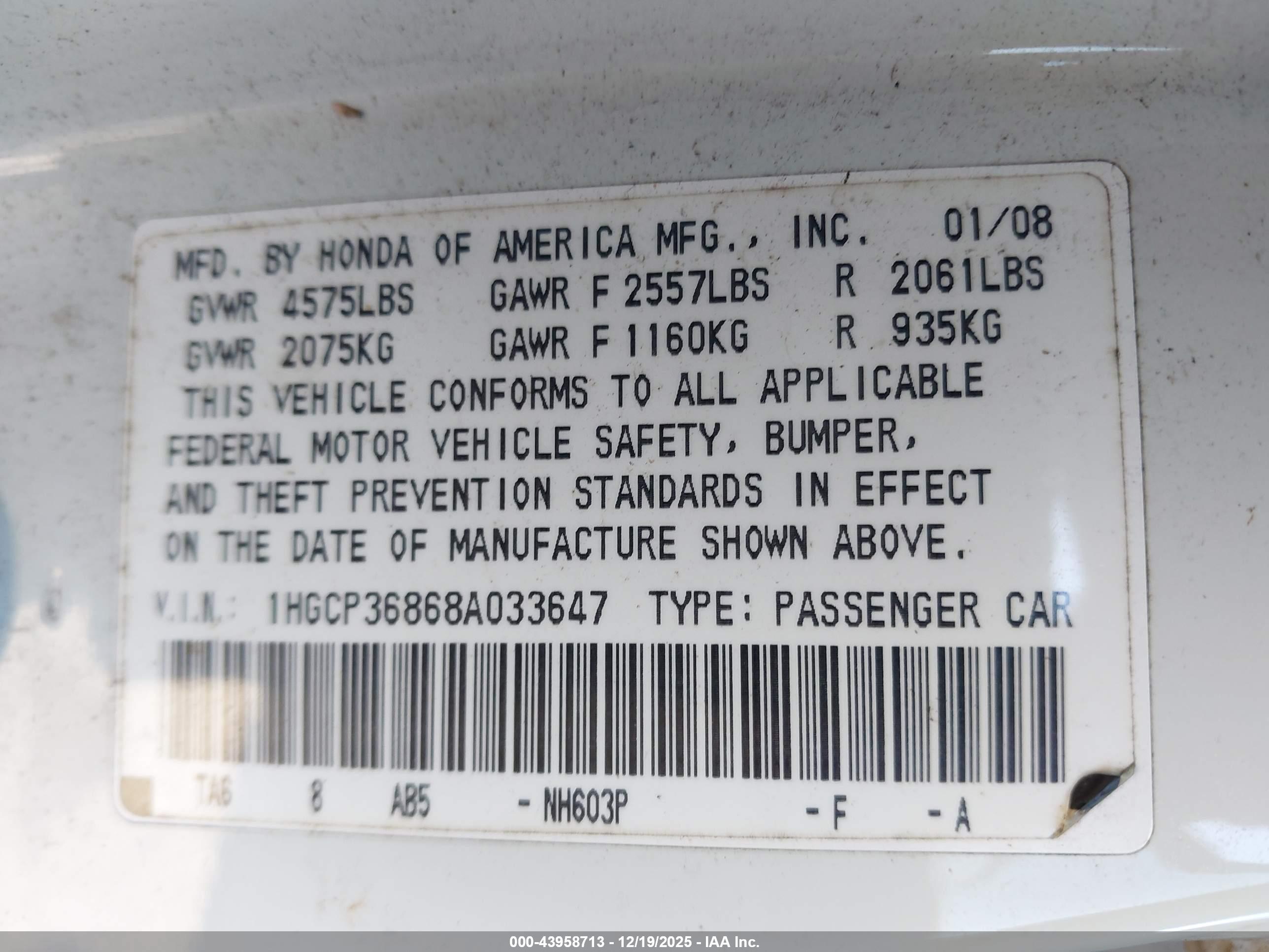 HONDA ACCORD image 9