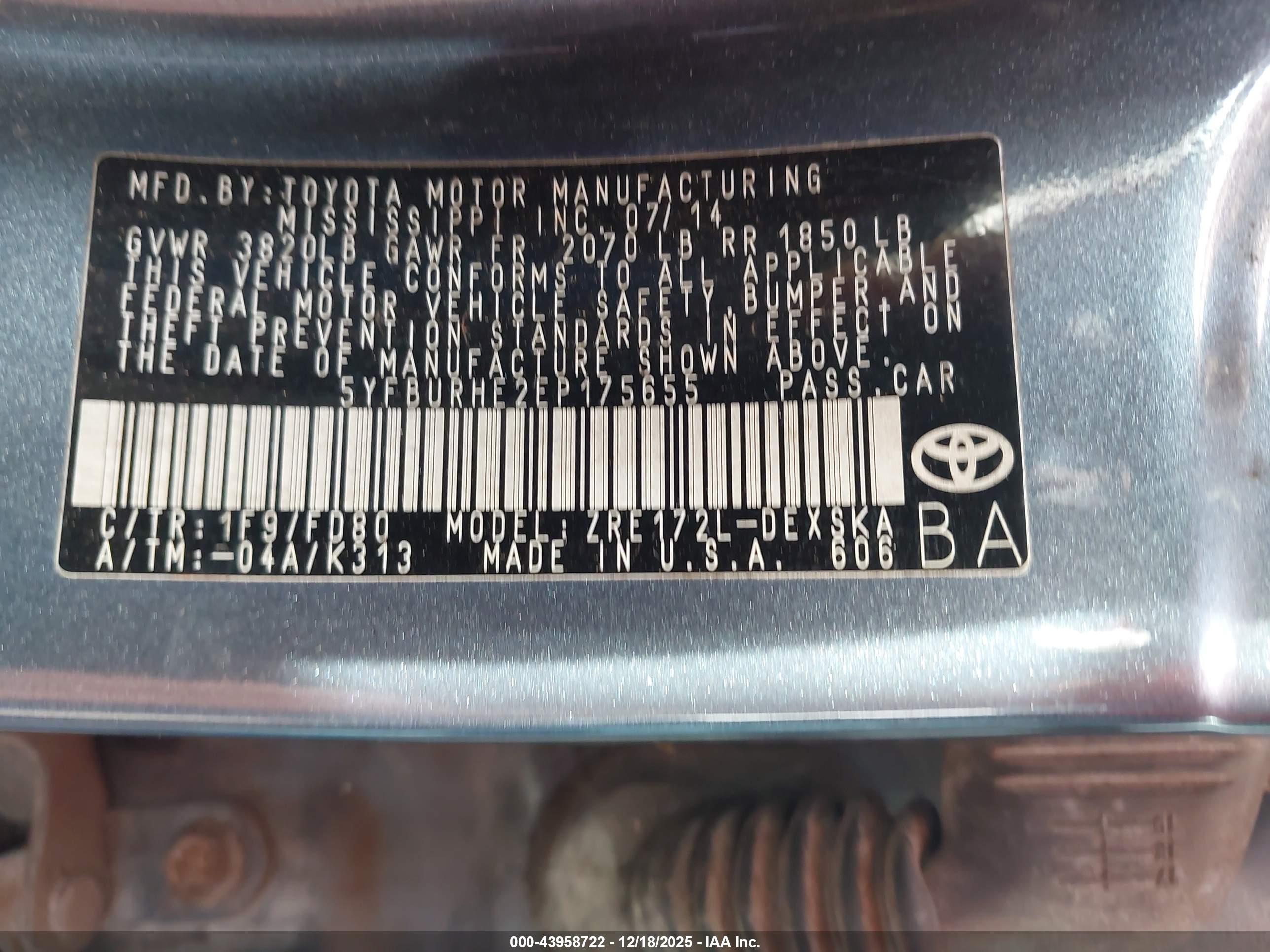 TOYOTA COROLLA image 9