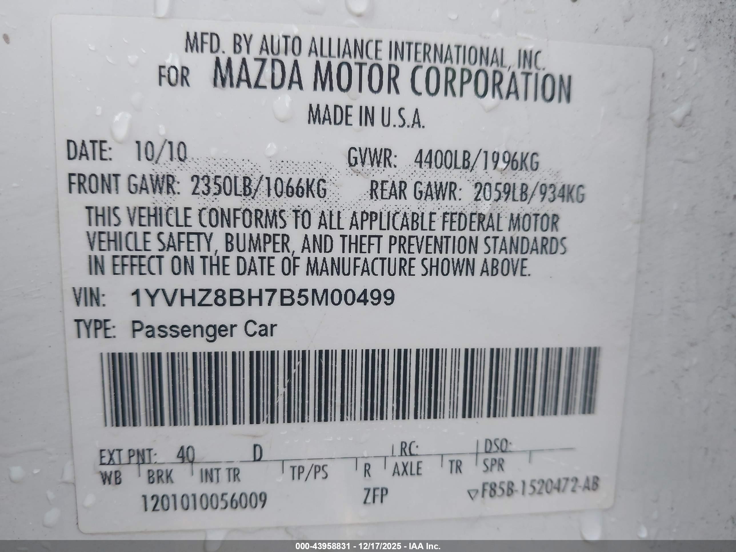 MAZDA MAZDA6 image 9