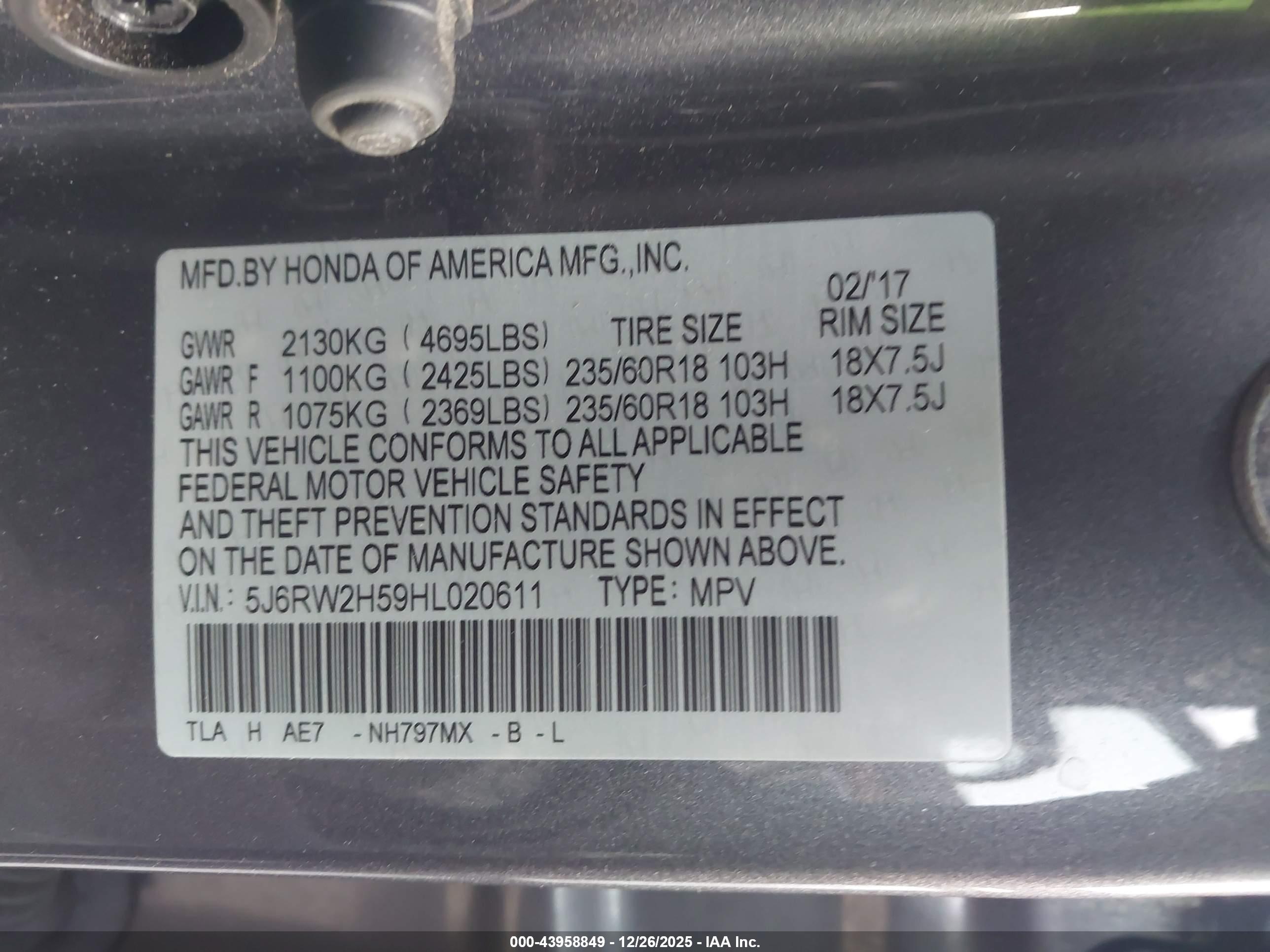 HONDA CR-V image 9