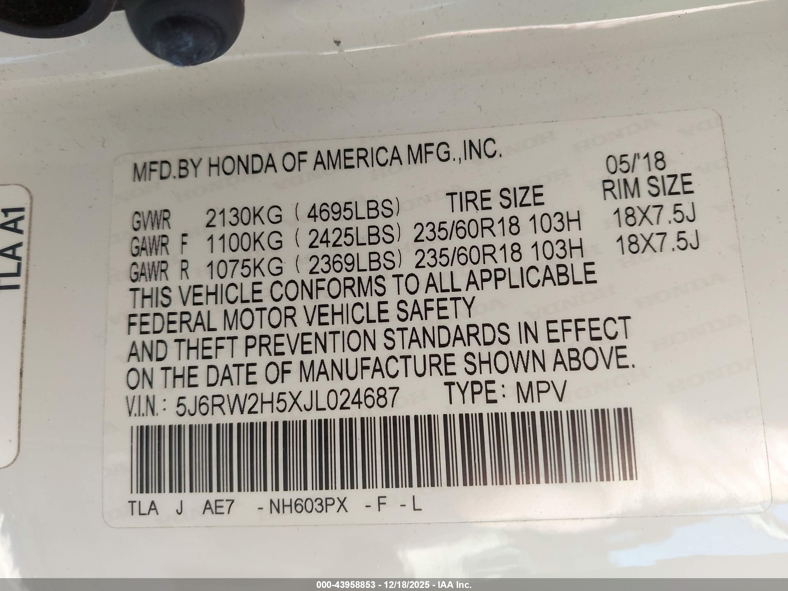 HONDA CR-V image 9