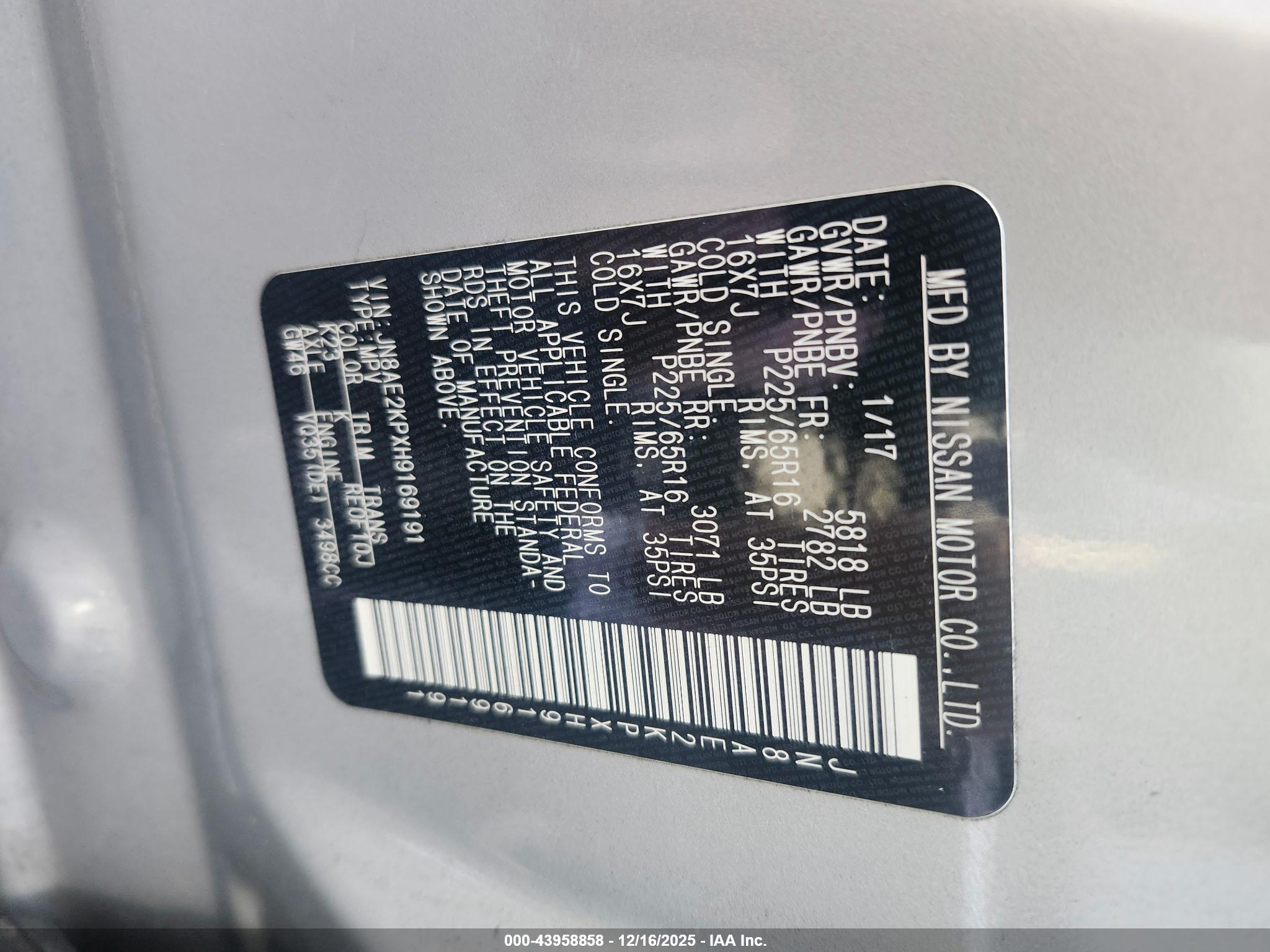 NISSAN QUEST image 9