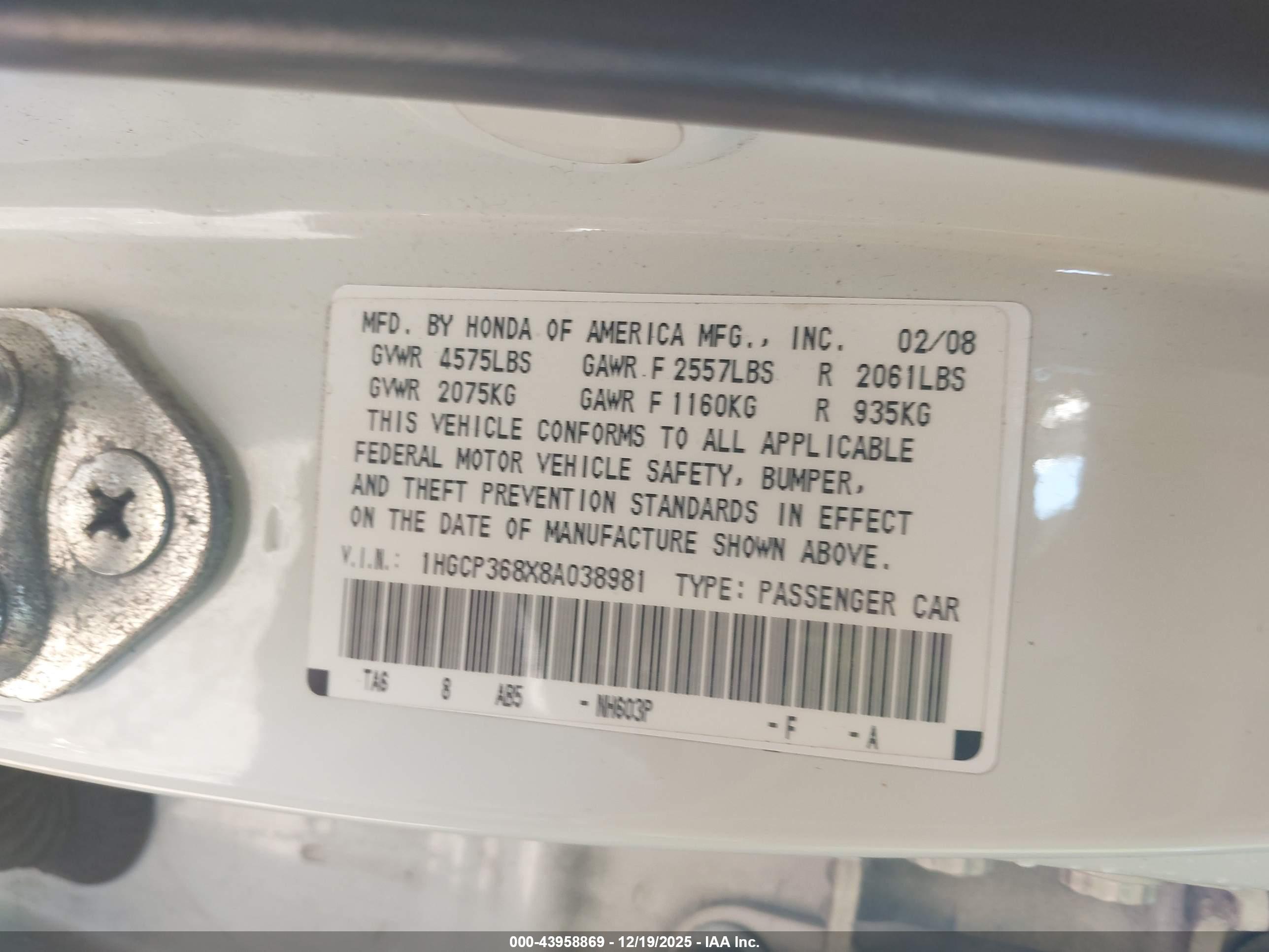 HONDA ACCORD image 9