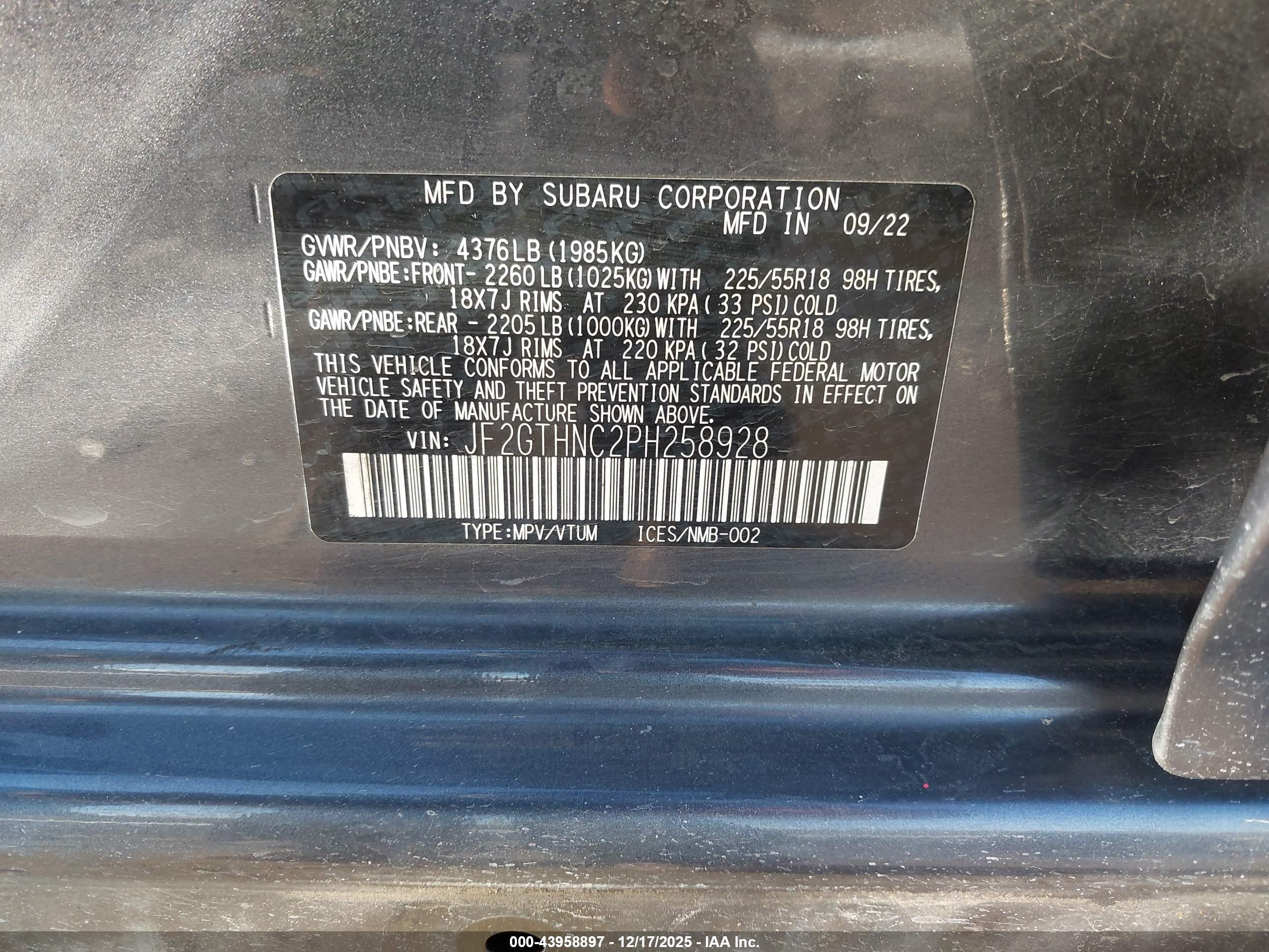 SUBARU CROSSTREK image 9