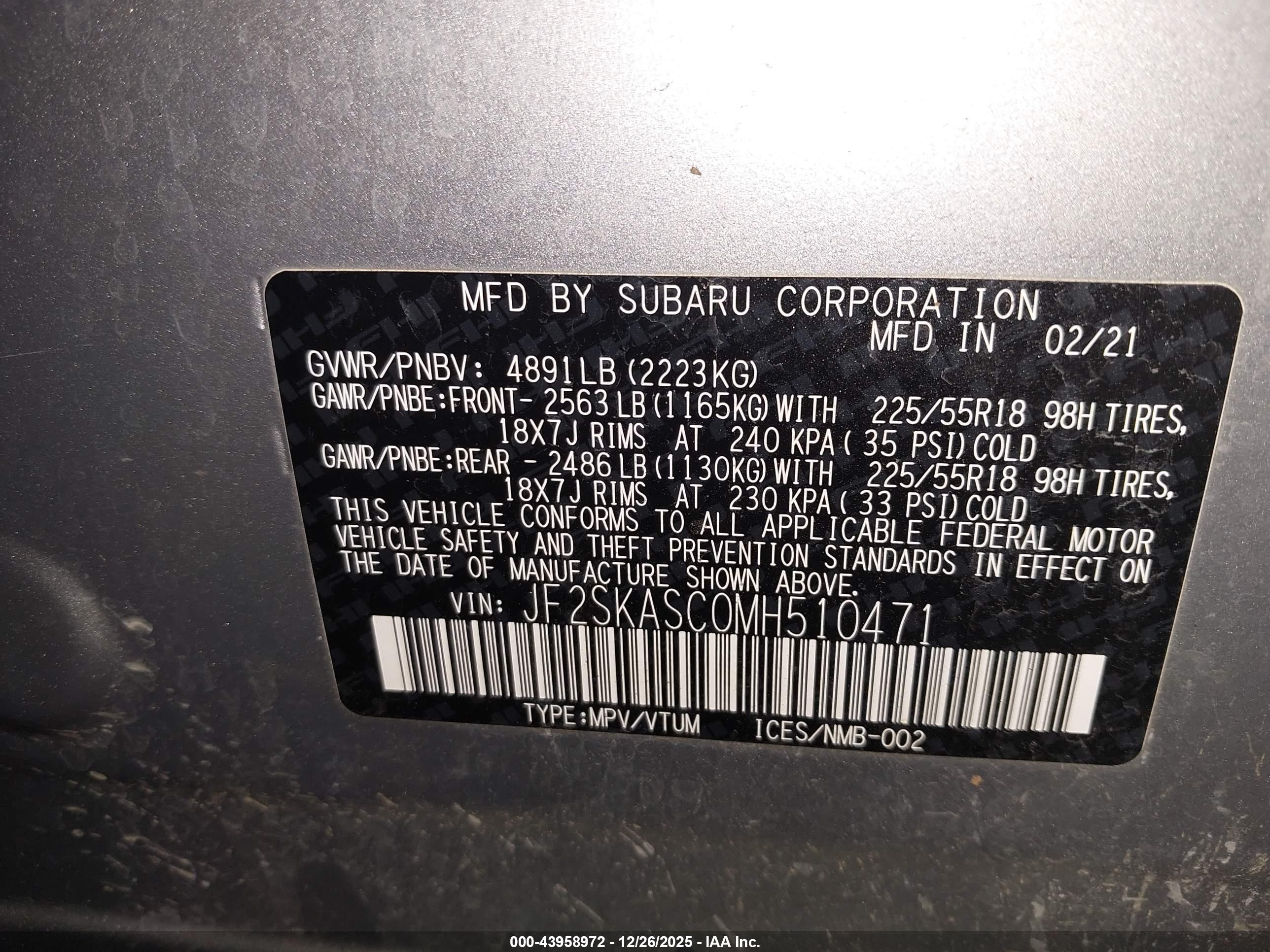 SUBARU FORESTER image 9