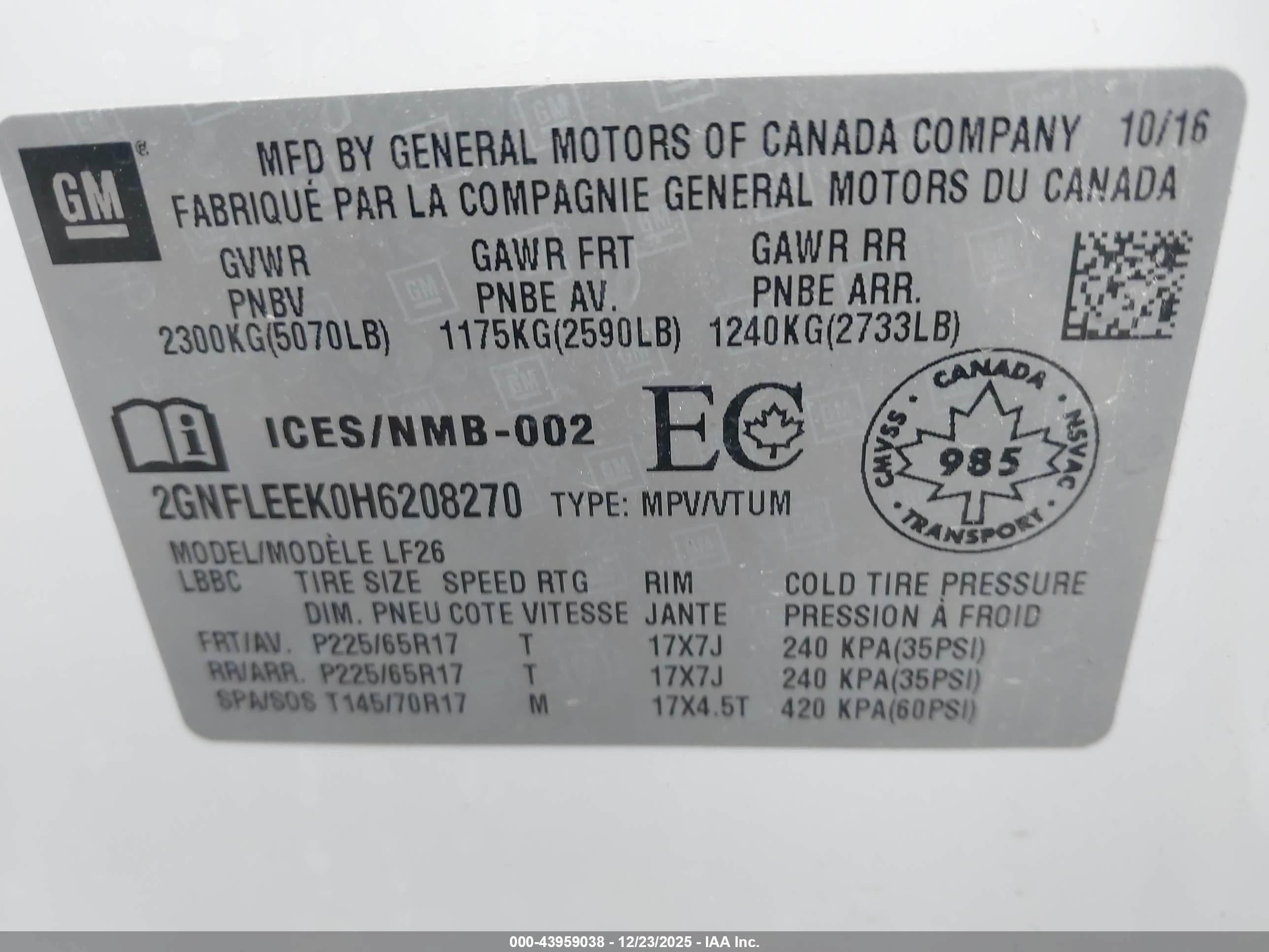 CHEVROLET EQUINOX image 9