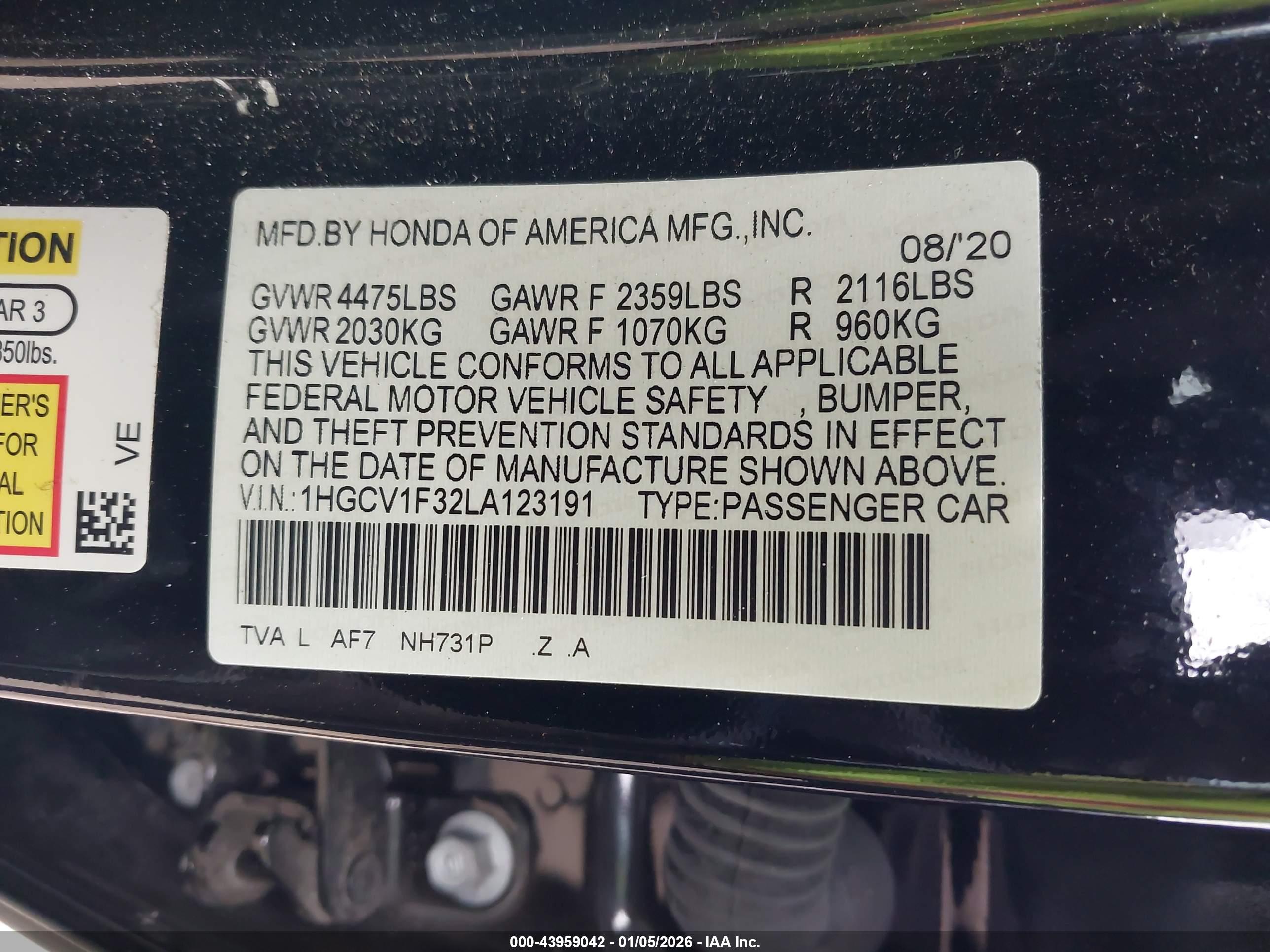 HONDA ACCORD image 9