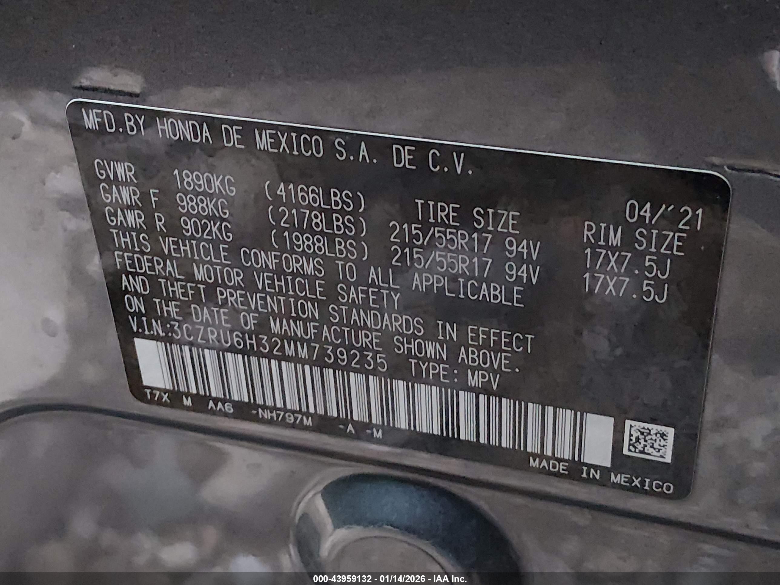 HONDA HR-V image 9