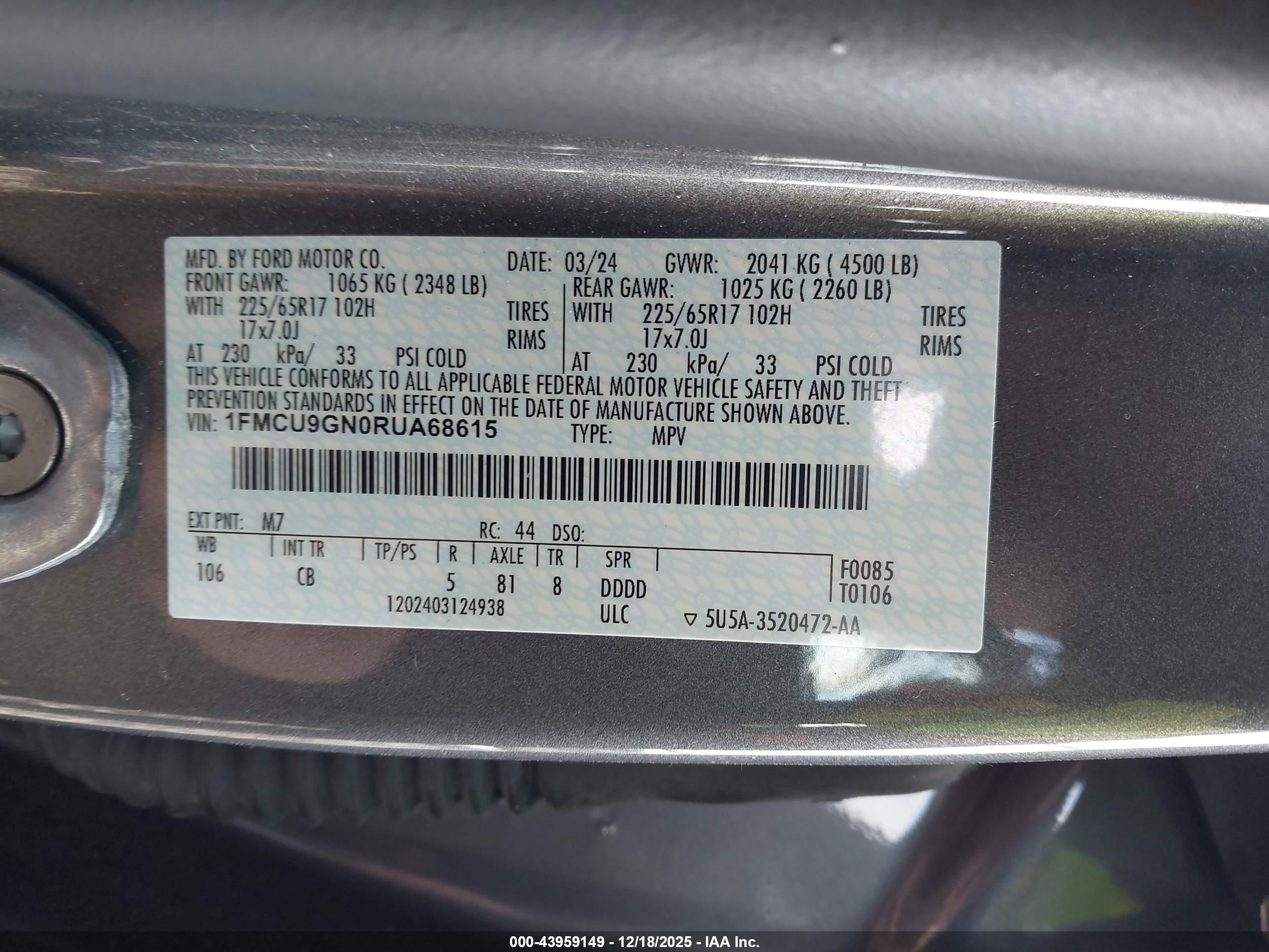 FORD ESCAPE image 9