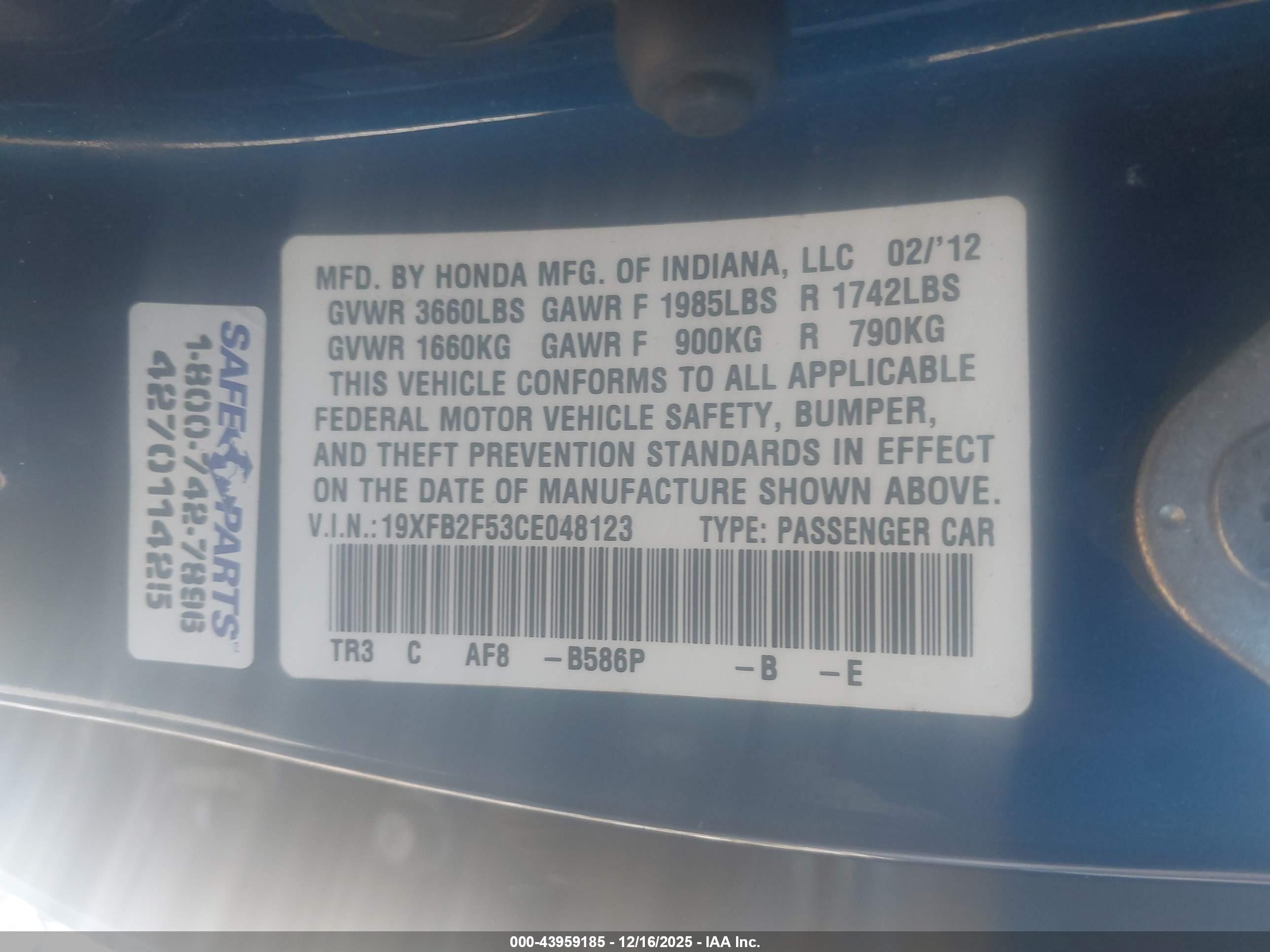 HONDA CIVIC image 9