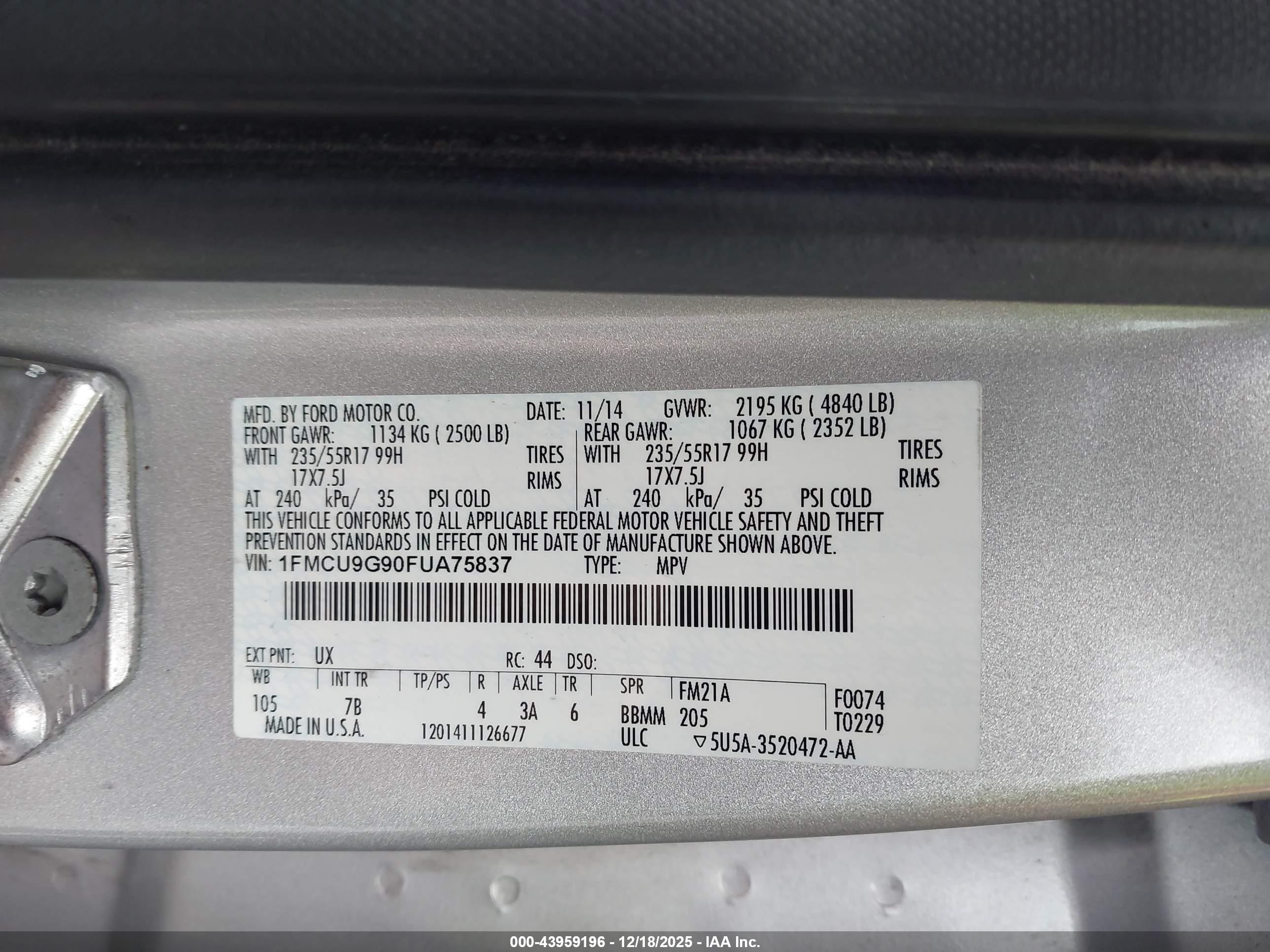FORD ESCAPE image 9