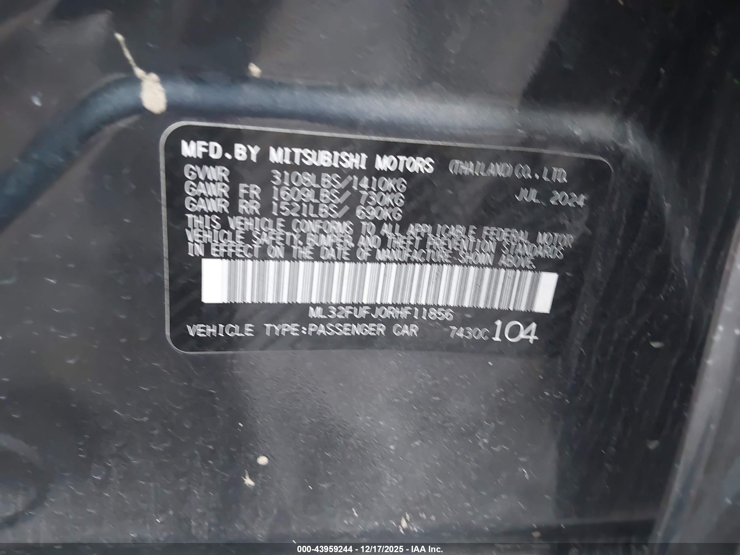 MITSUBISHI MIRAGE image 9