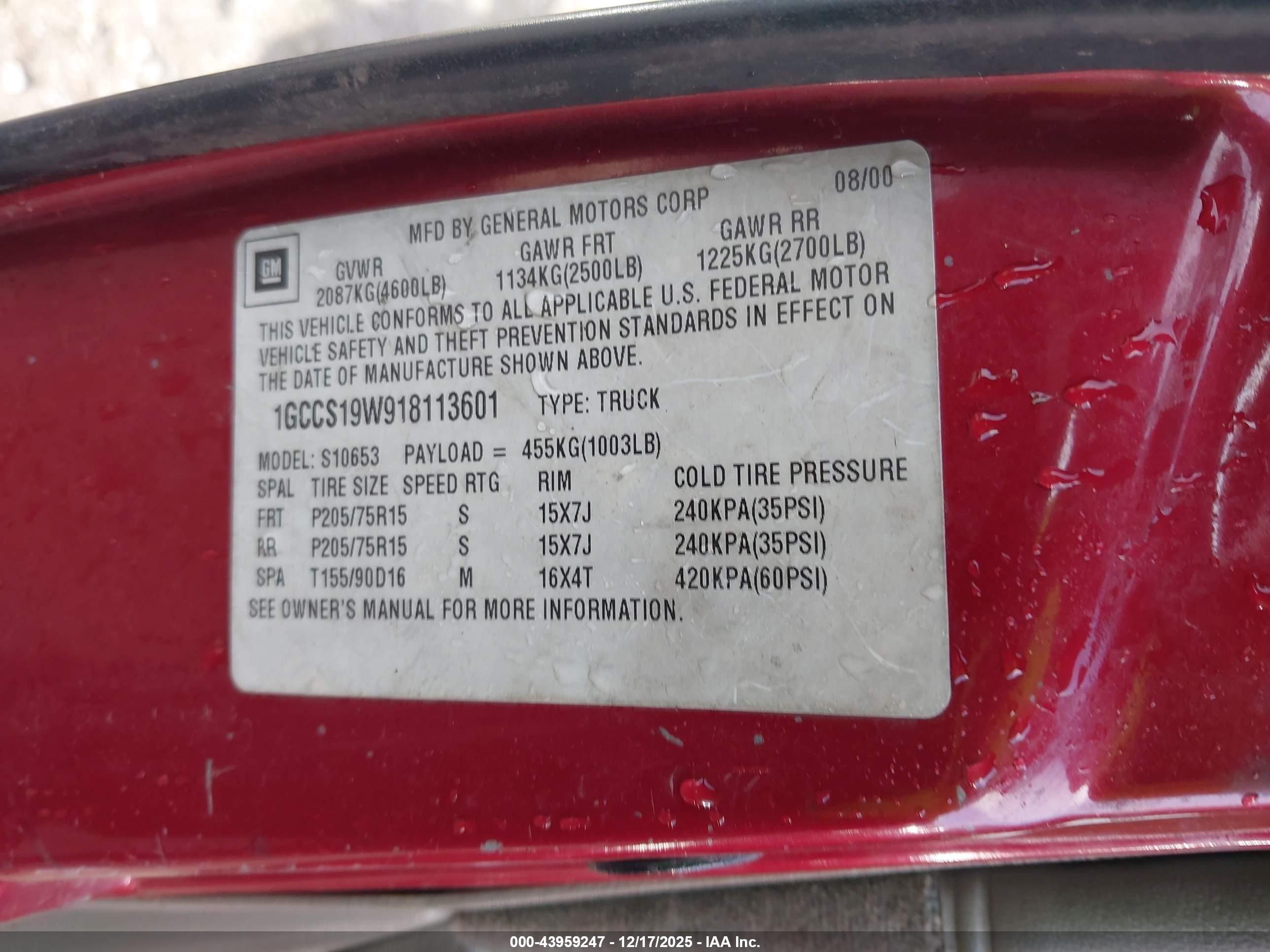 CHEVROLET S-10 image 9