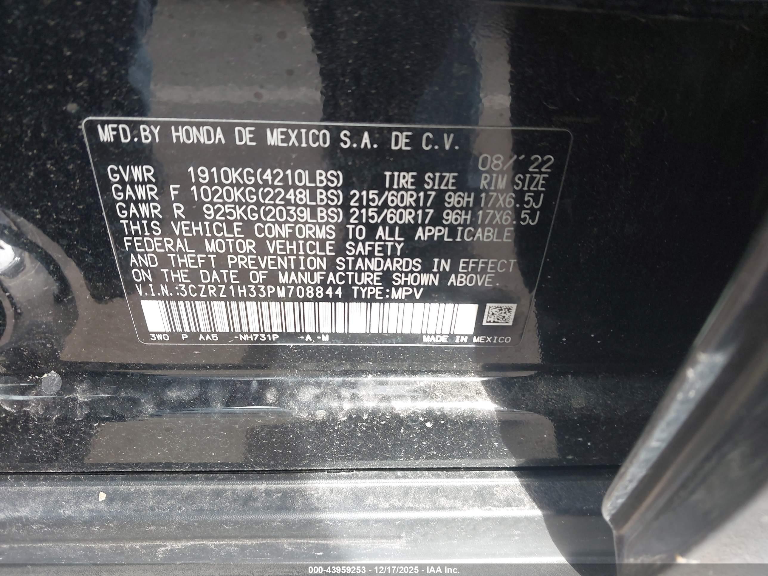 HONDA HR-V image 9