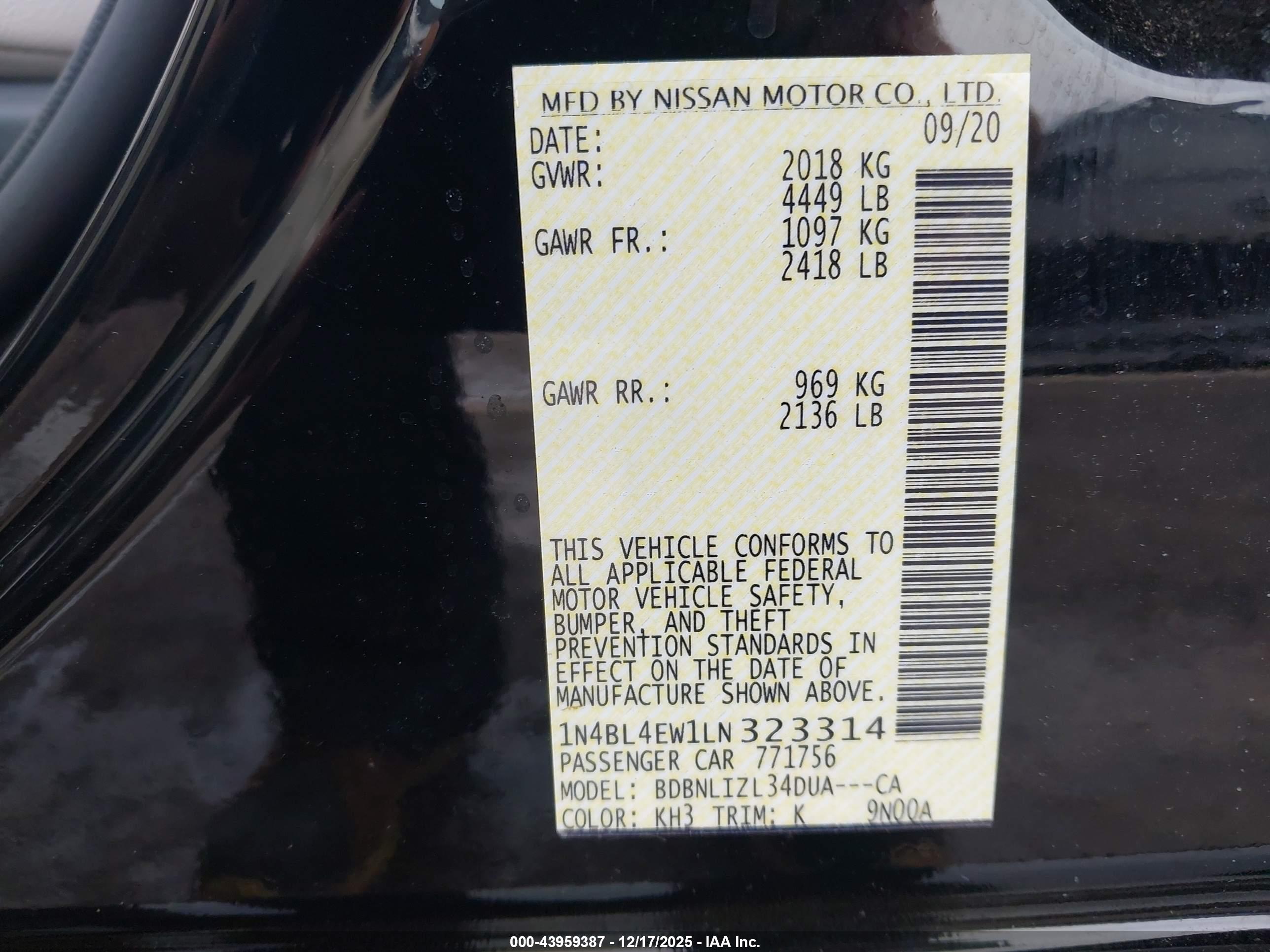 NISSAN ALTIMA image 9