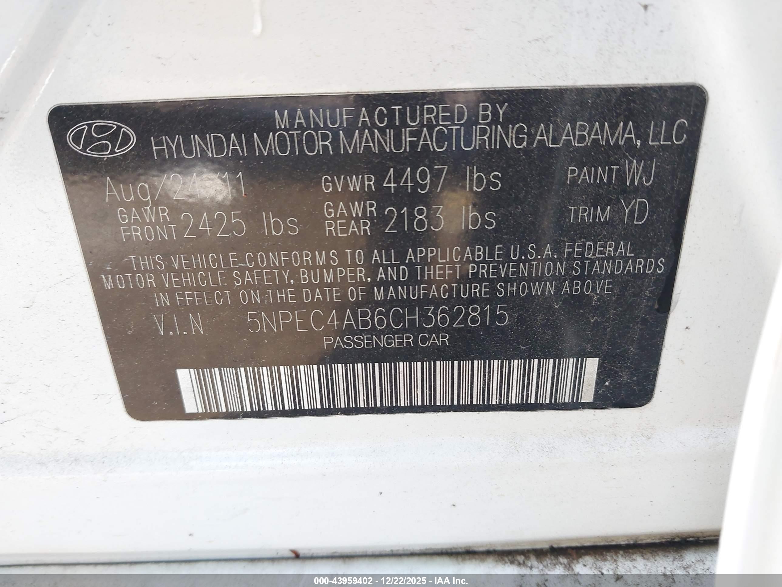 HYUNDAI SONATA image 9