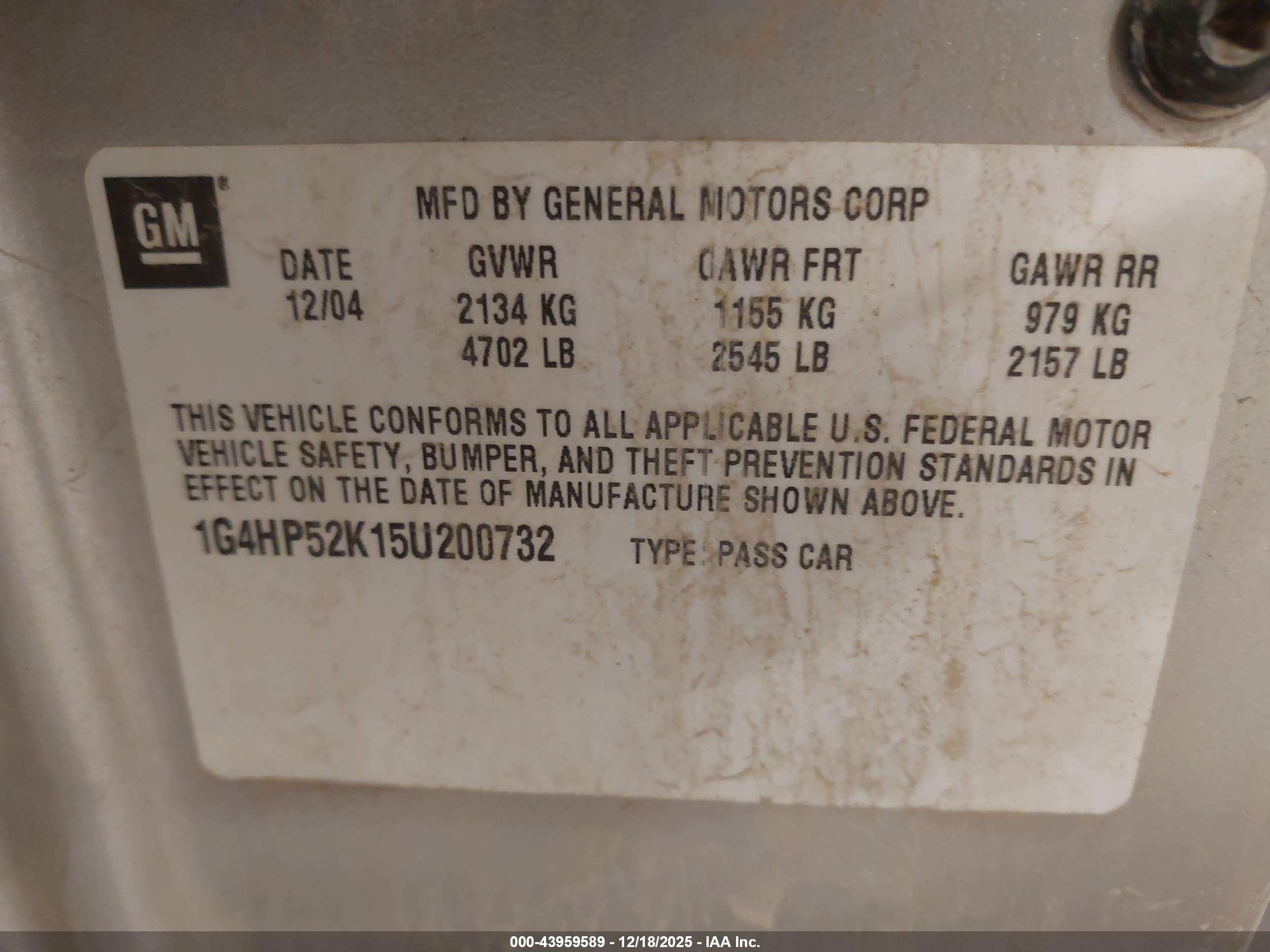 BUICK LESABRE image 9