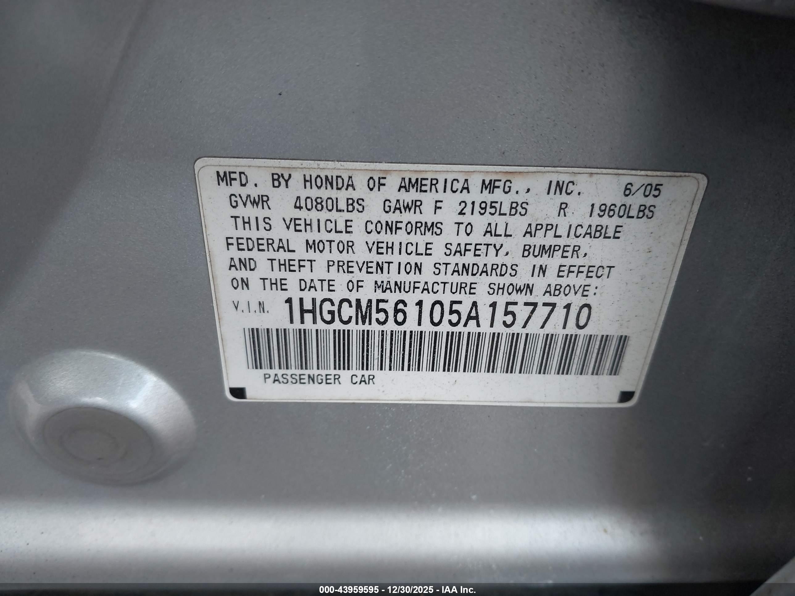 HONDA ACCORD image 9